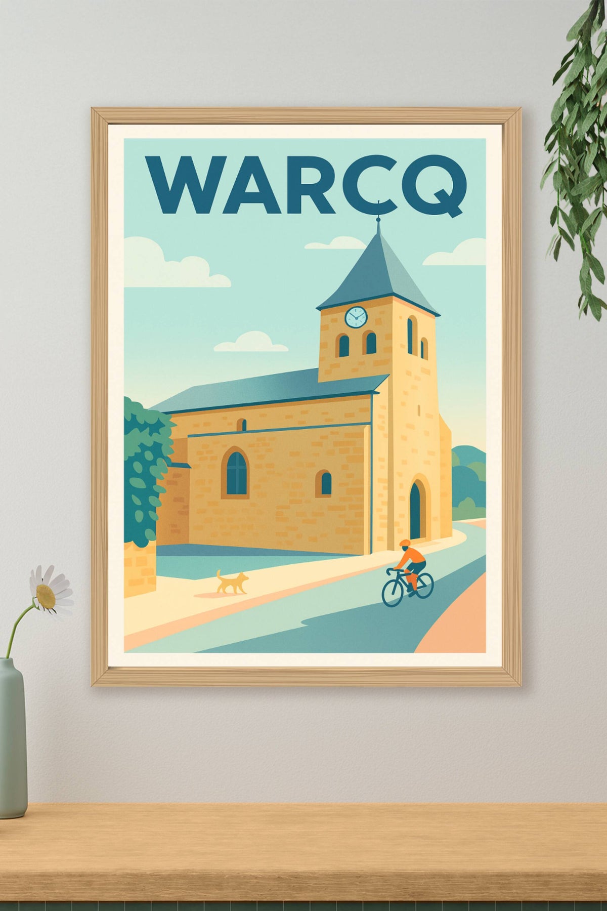 Affiche de Warcq - Charme bucolique à vélo