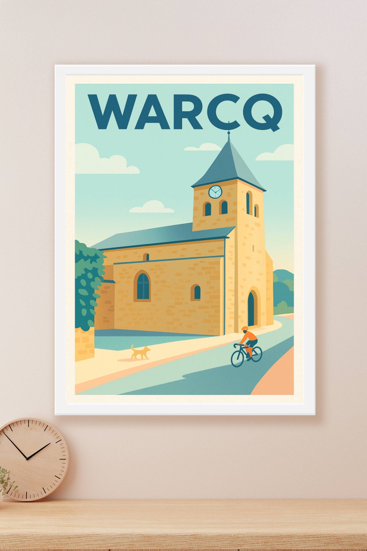Affiche de Warcq - Charme bucolique à vélo