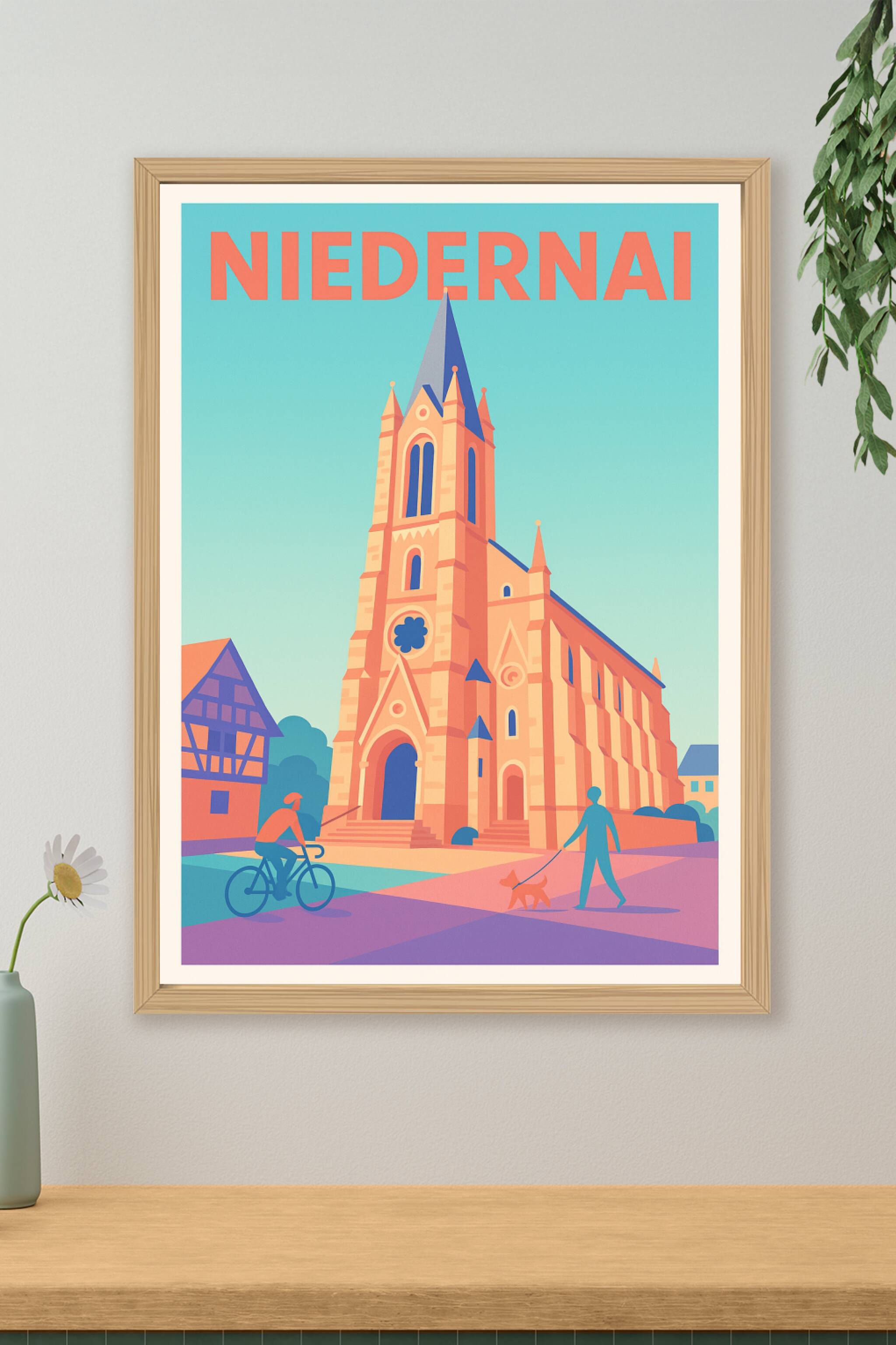 Affiche de Niedernai - Charme et patrimoine en lumière