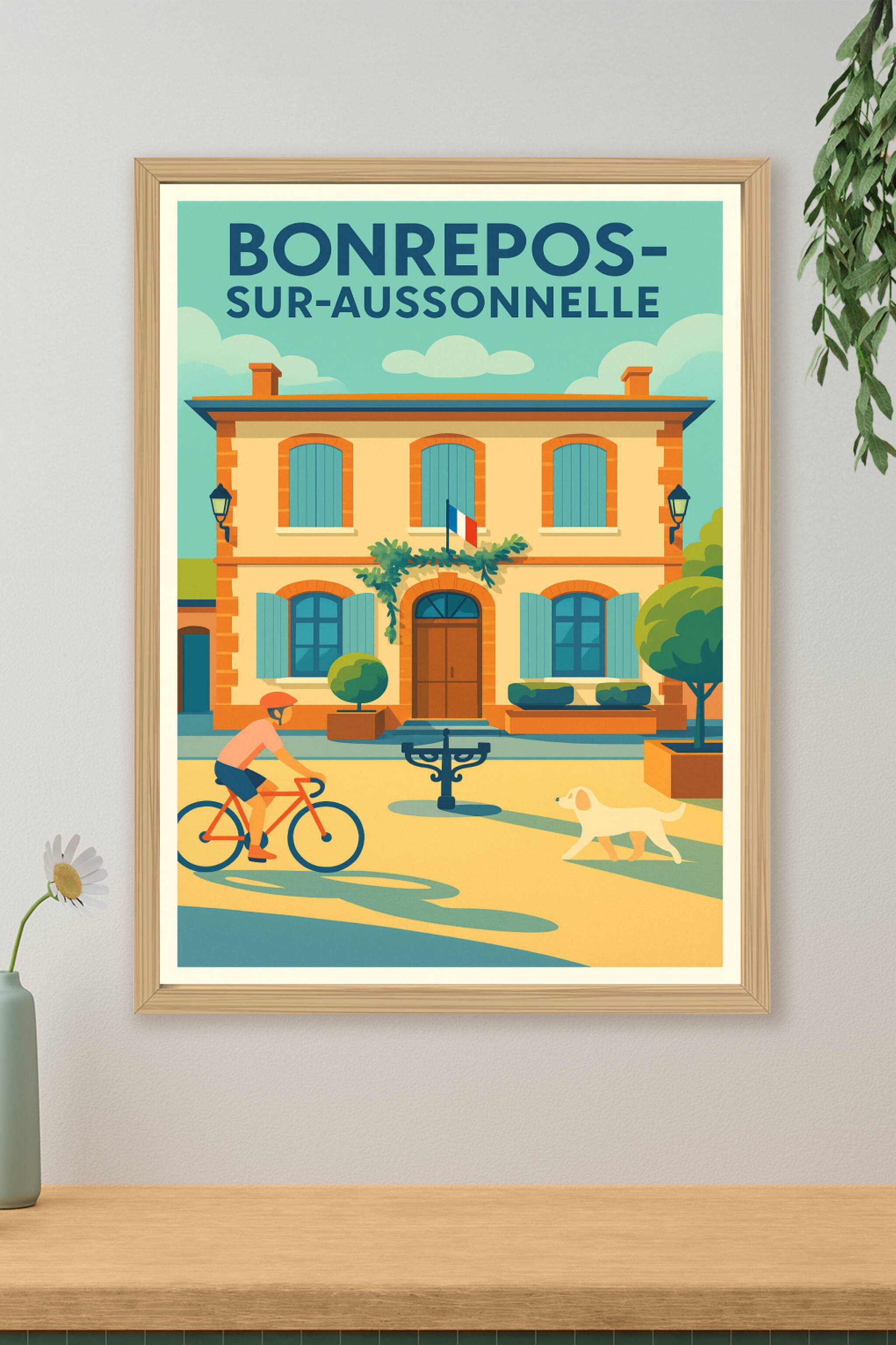 Affiche de Bonrepos-sur-Aussonnelle - Charme tranquille du village français