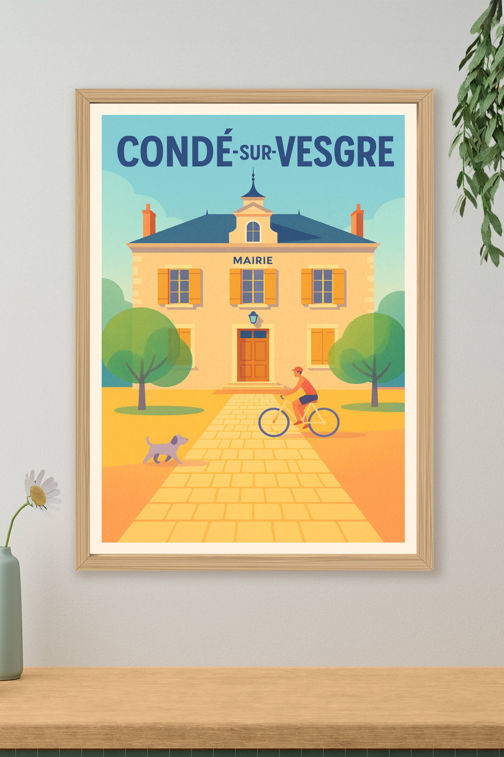 Affiche de Condé-sur-Vesgre - Charme villageois et douceur de vivre