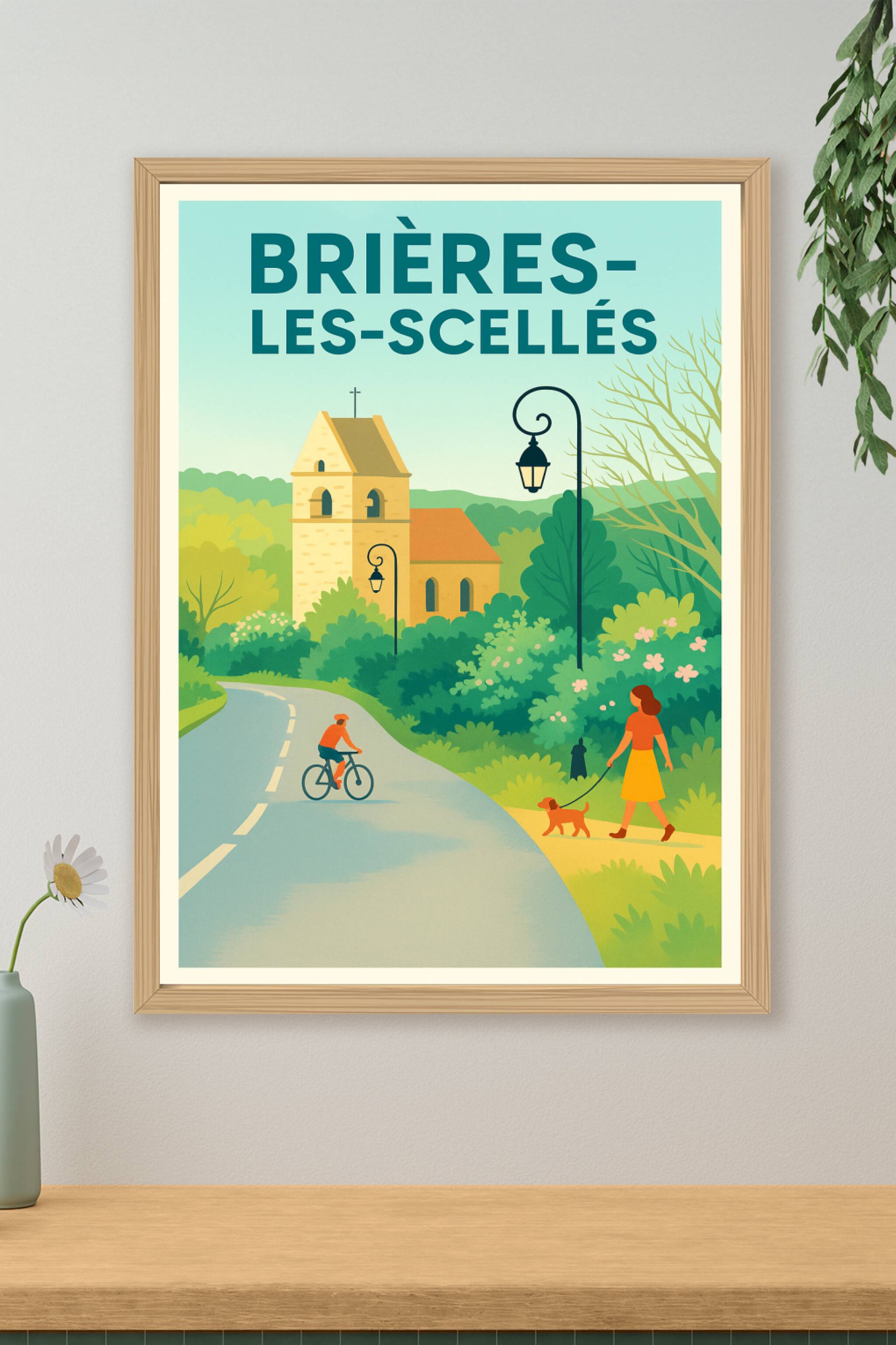 Affiche de Brières-les-Scellés - Charme et Sérénité à la Campagne