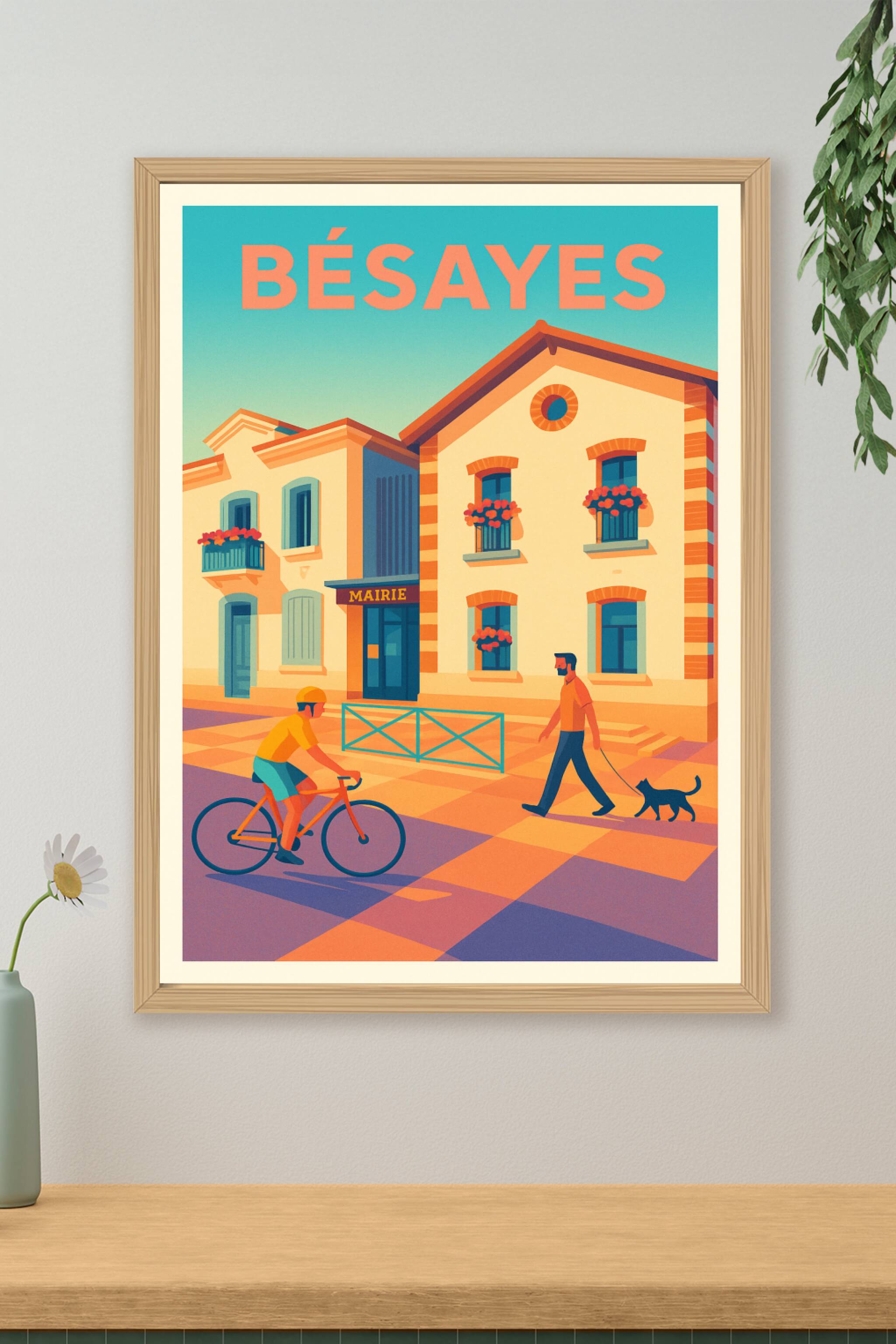 Affiche de Bésayes - Charme et douceur de vivre au cœur du village