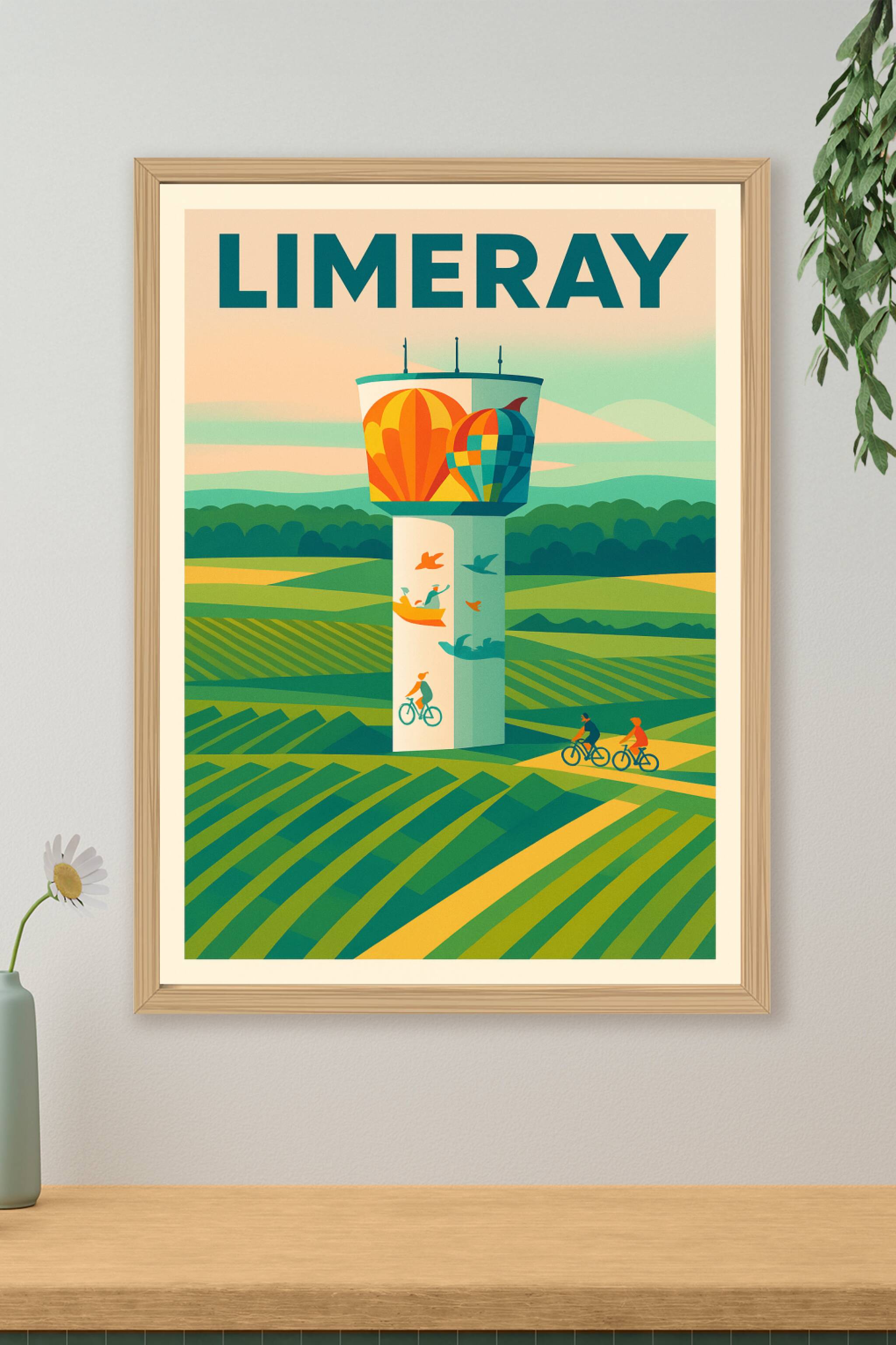 Affiche de Limeray - Évasion et liberté au cœur des paysages vallonnés