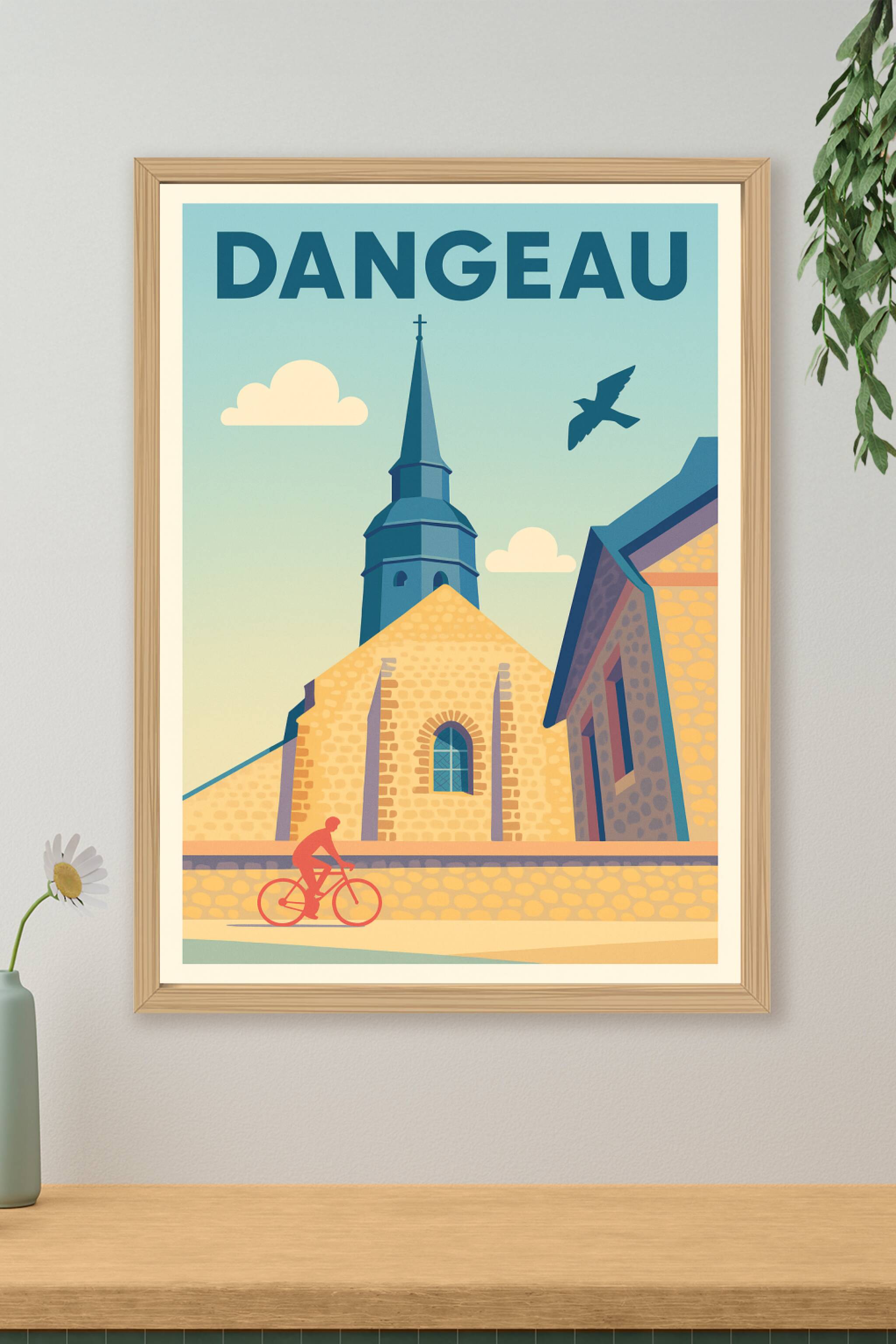 Affiche de Dangeau - Charme et quiétude à la campagne