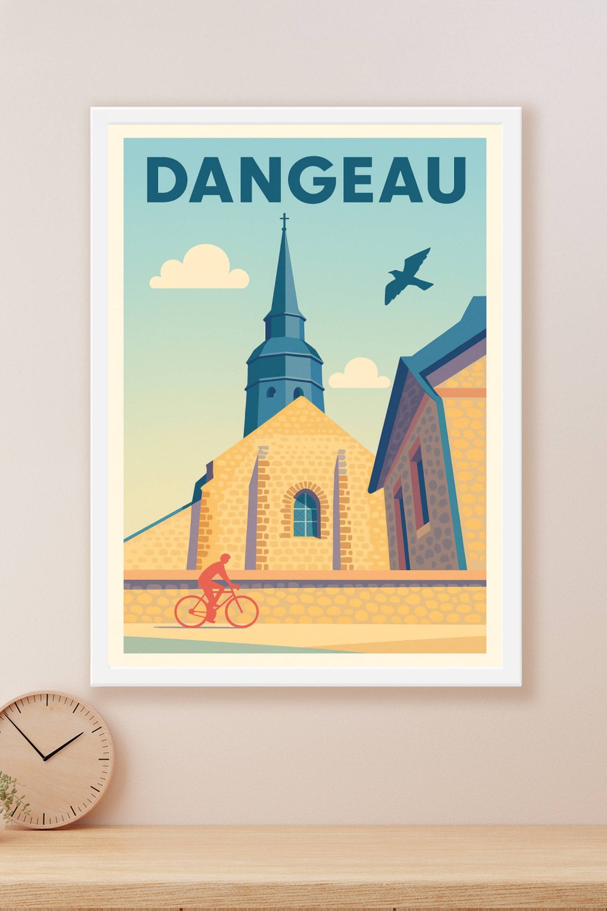 Affiche de Dangeau - Charme et quiétude à la campagne