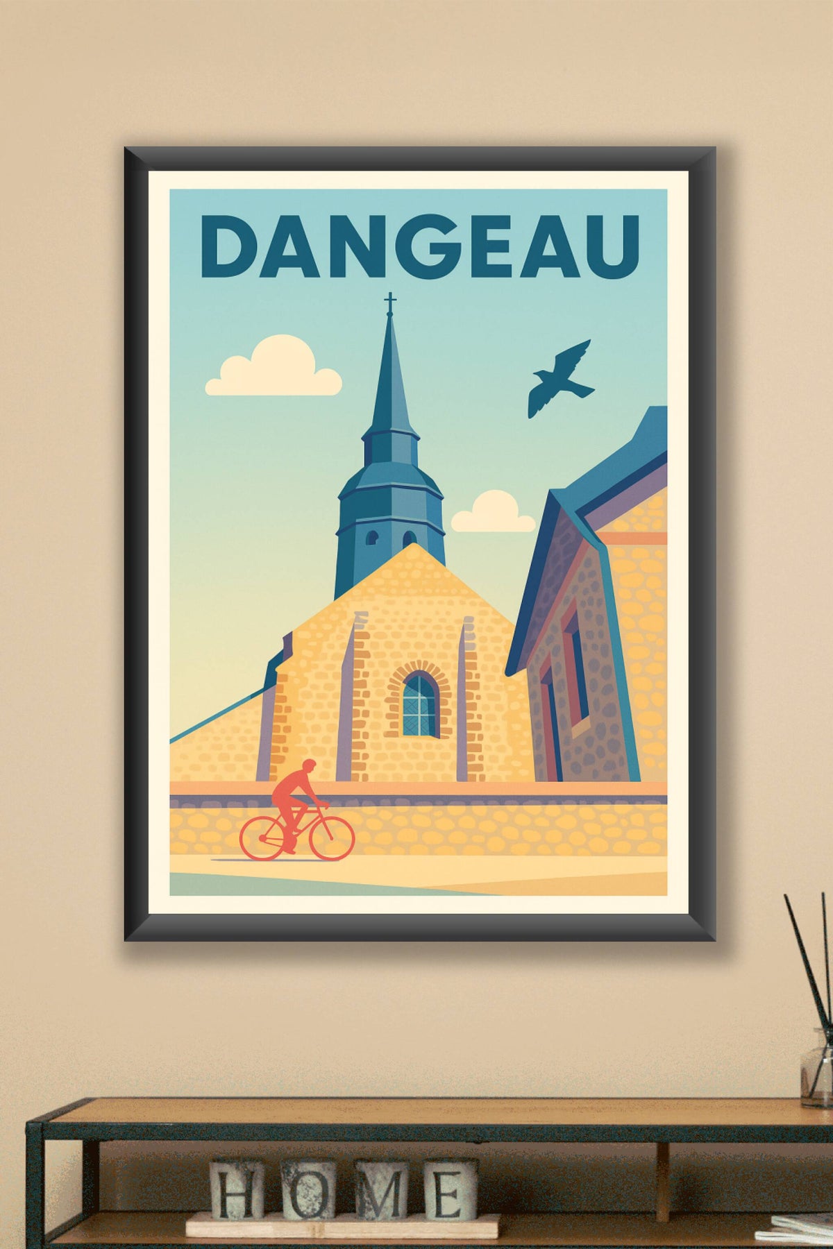 Affiche de Dangeau - Charme et quiétude à la campagne