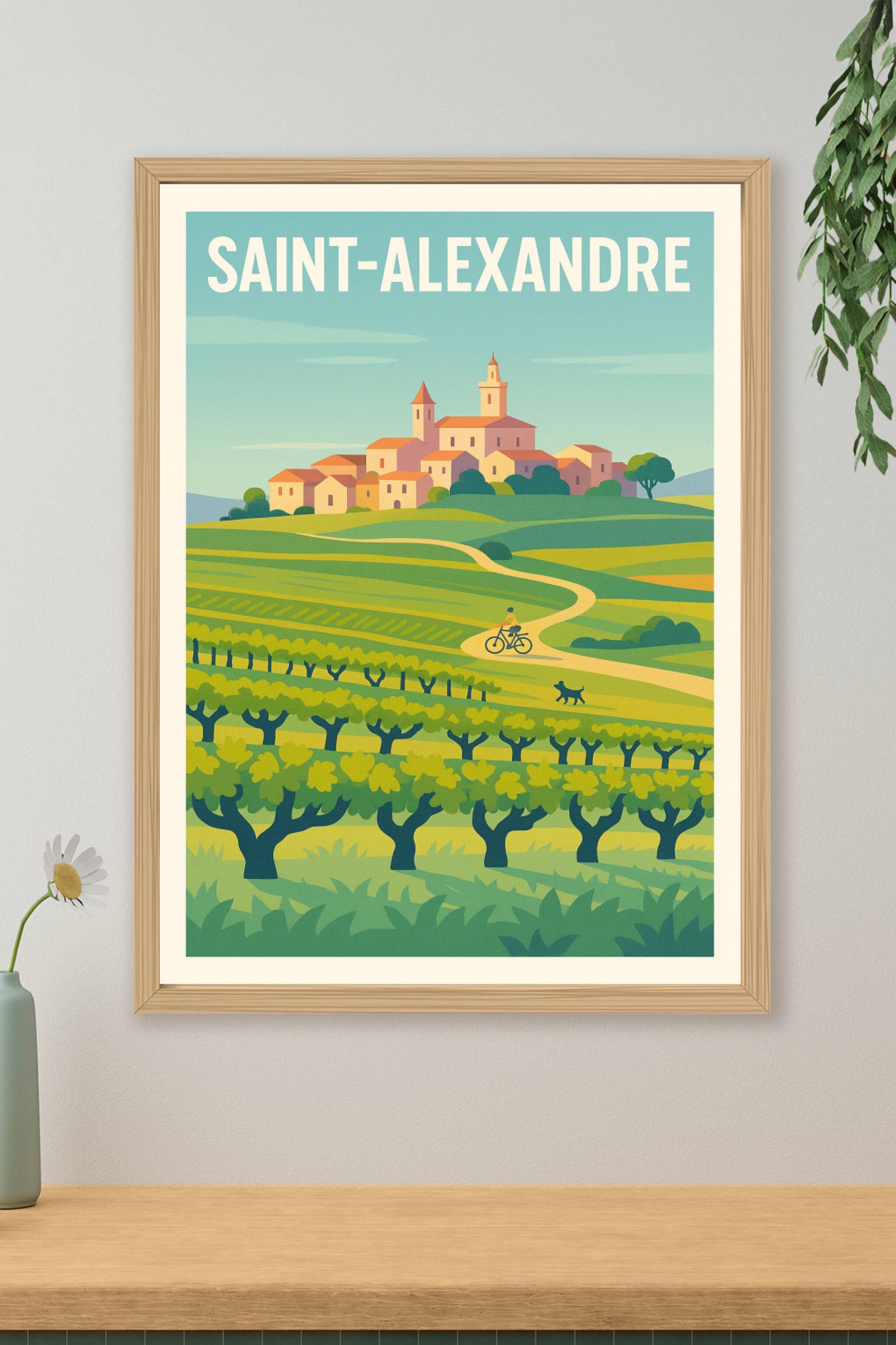 Affiche de Saint-Alexandre - Charme bucolique et douceur de vivre