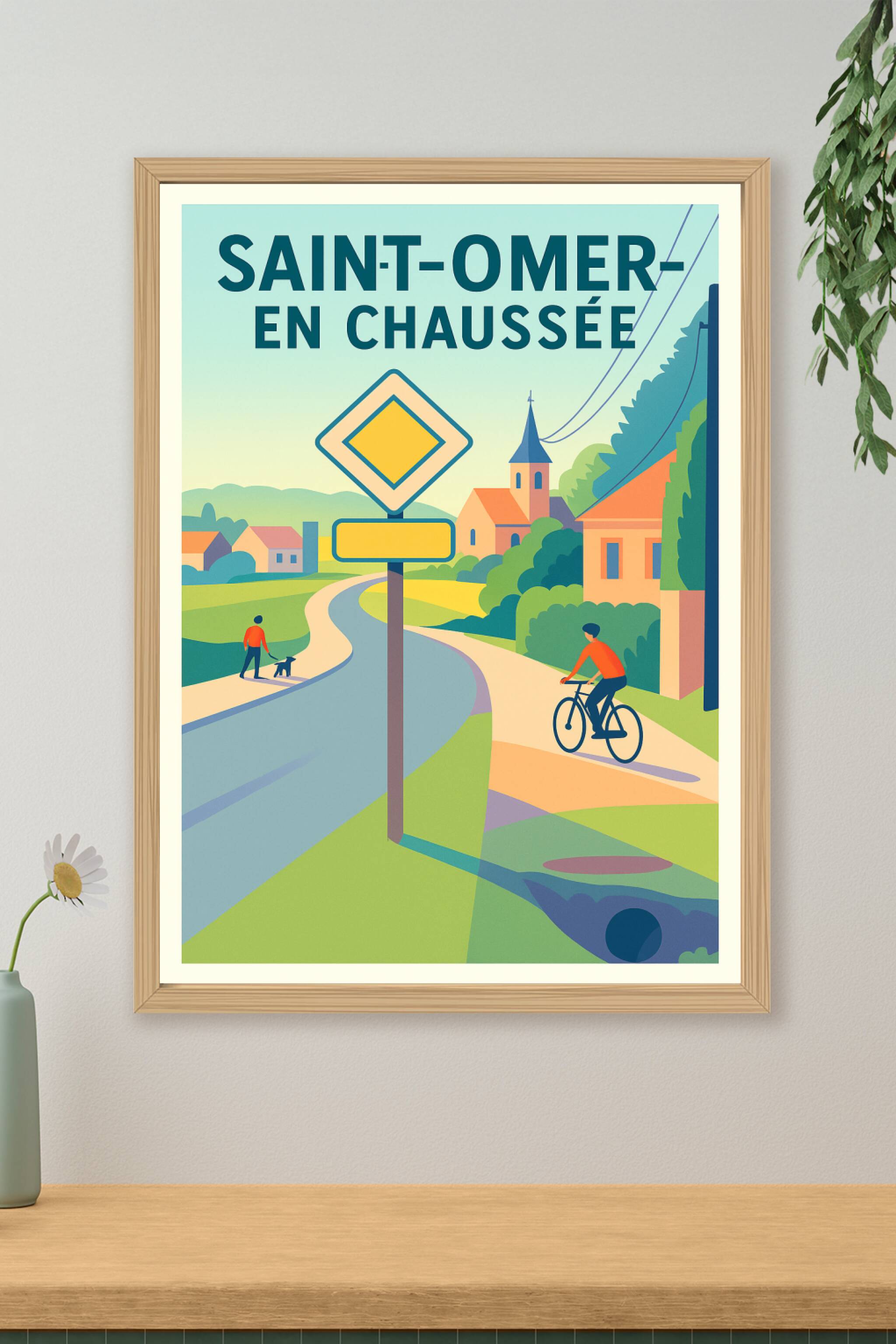 Affiche de Saint-Omer-en-Chaussée - Charme bucolique et douceur de vivre