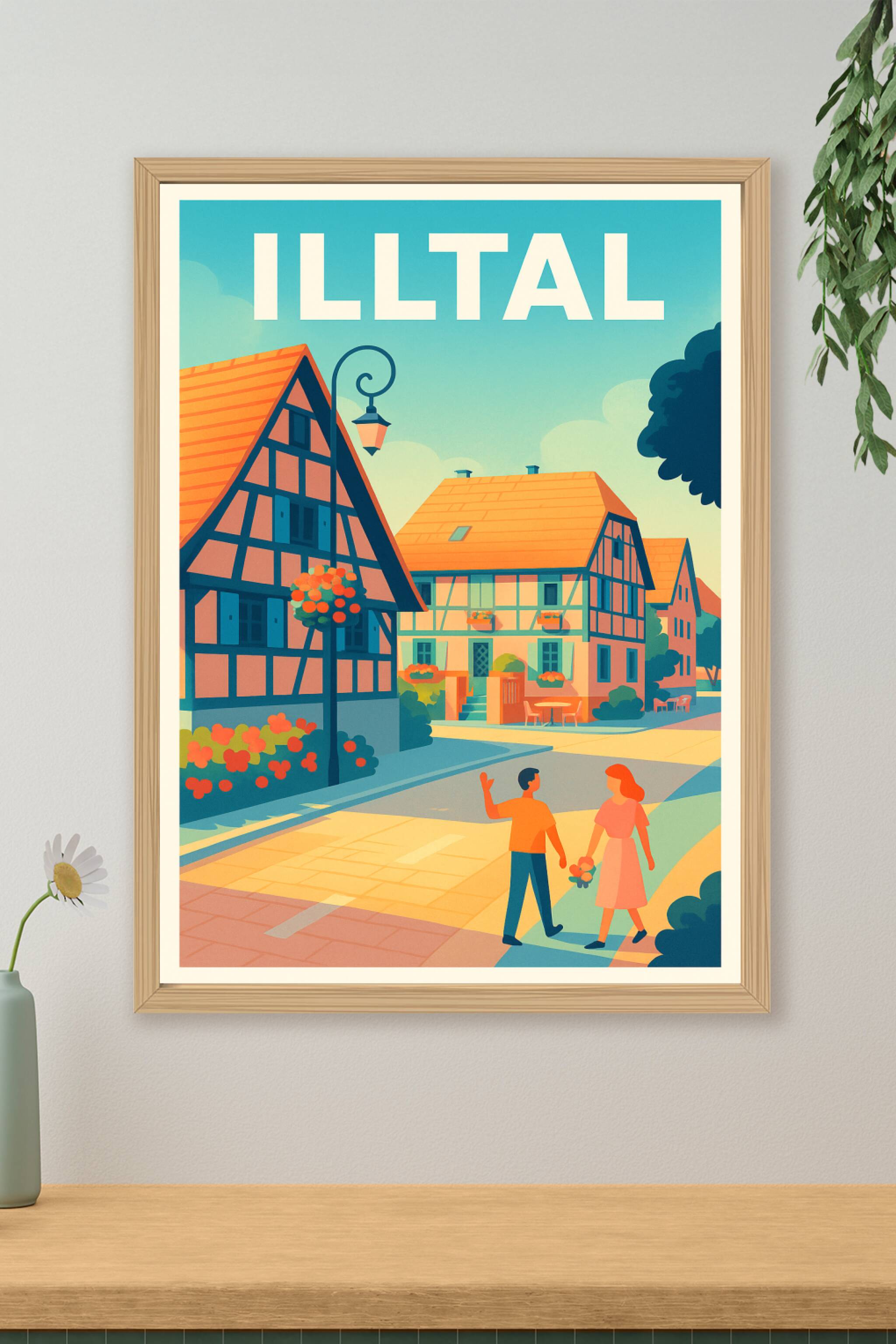 Affiche de Illtal - Charme et sérénité au cœur de l'Alsace