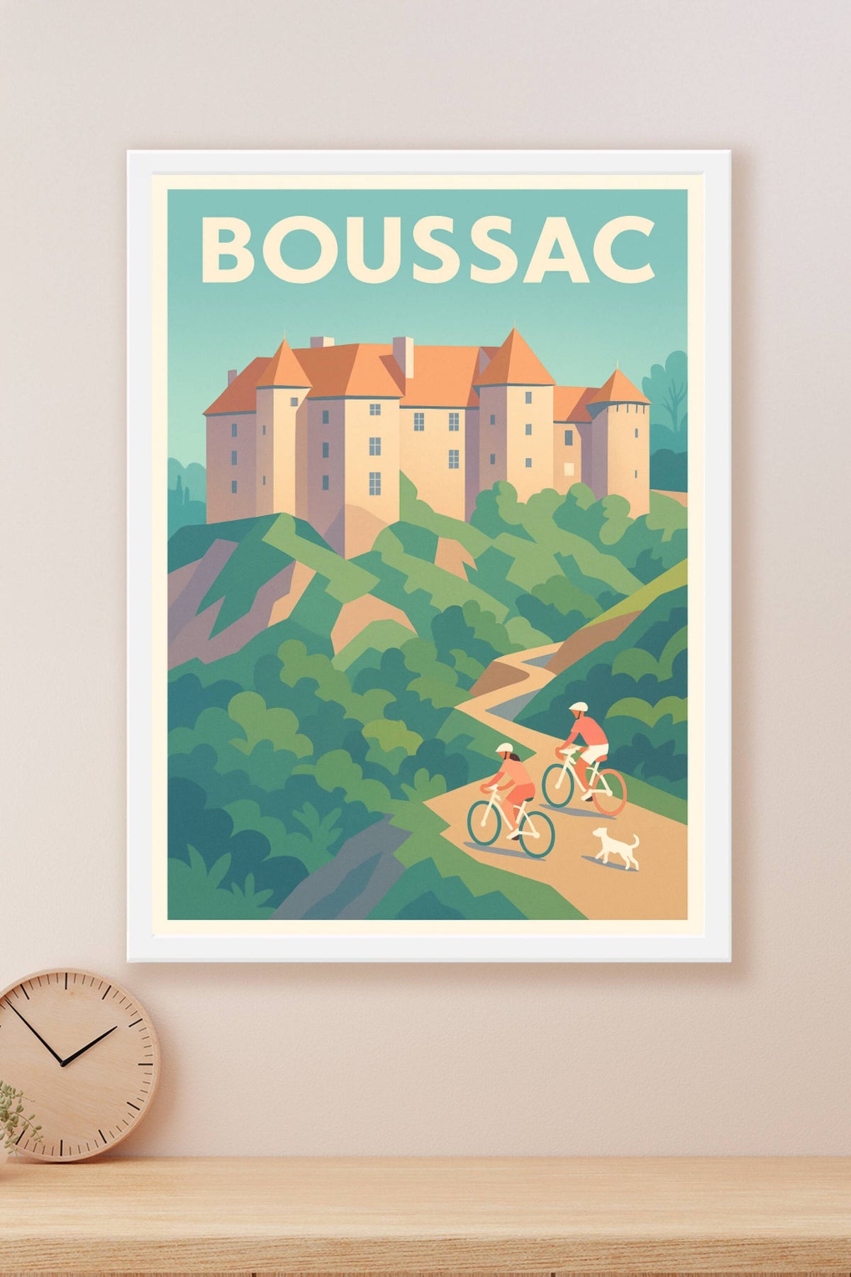 Affiche de Boussac - Escapade nature et patrimoine historique