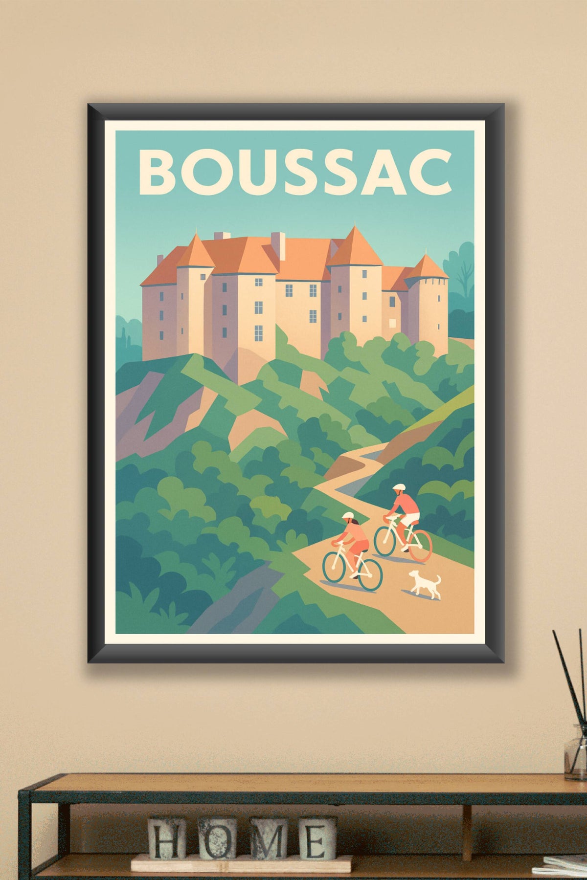 Affiche de Boussac - Escapade nature et patrimoine historique