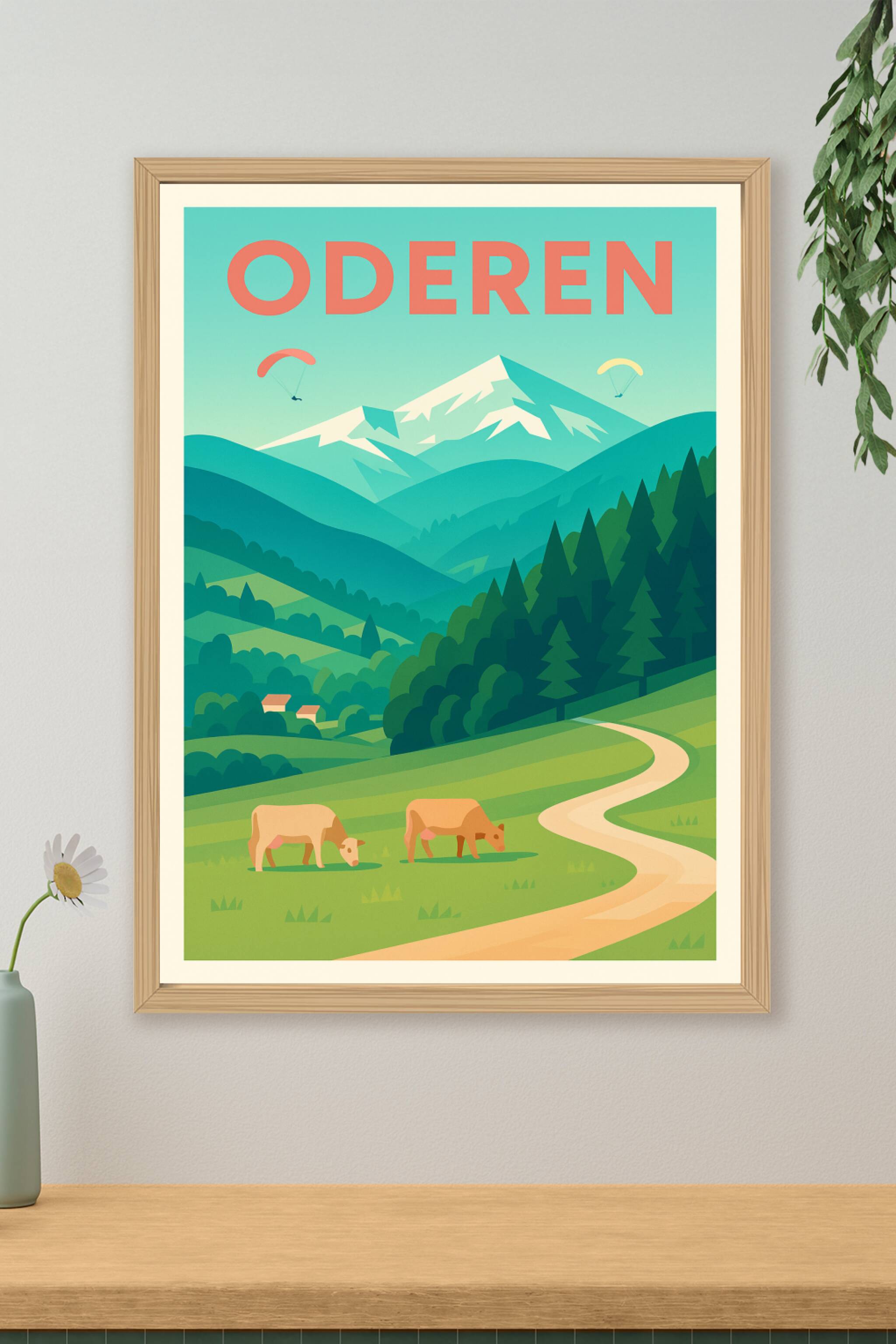 Affiche de Oderen - Évasion bucolique entre montagnes et prairies