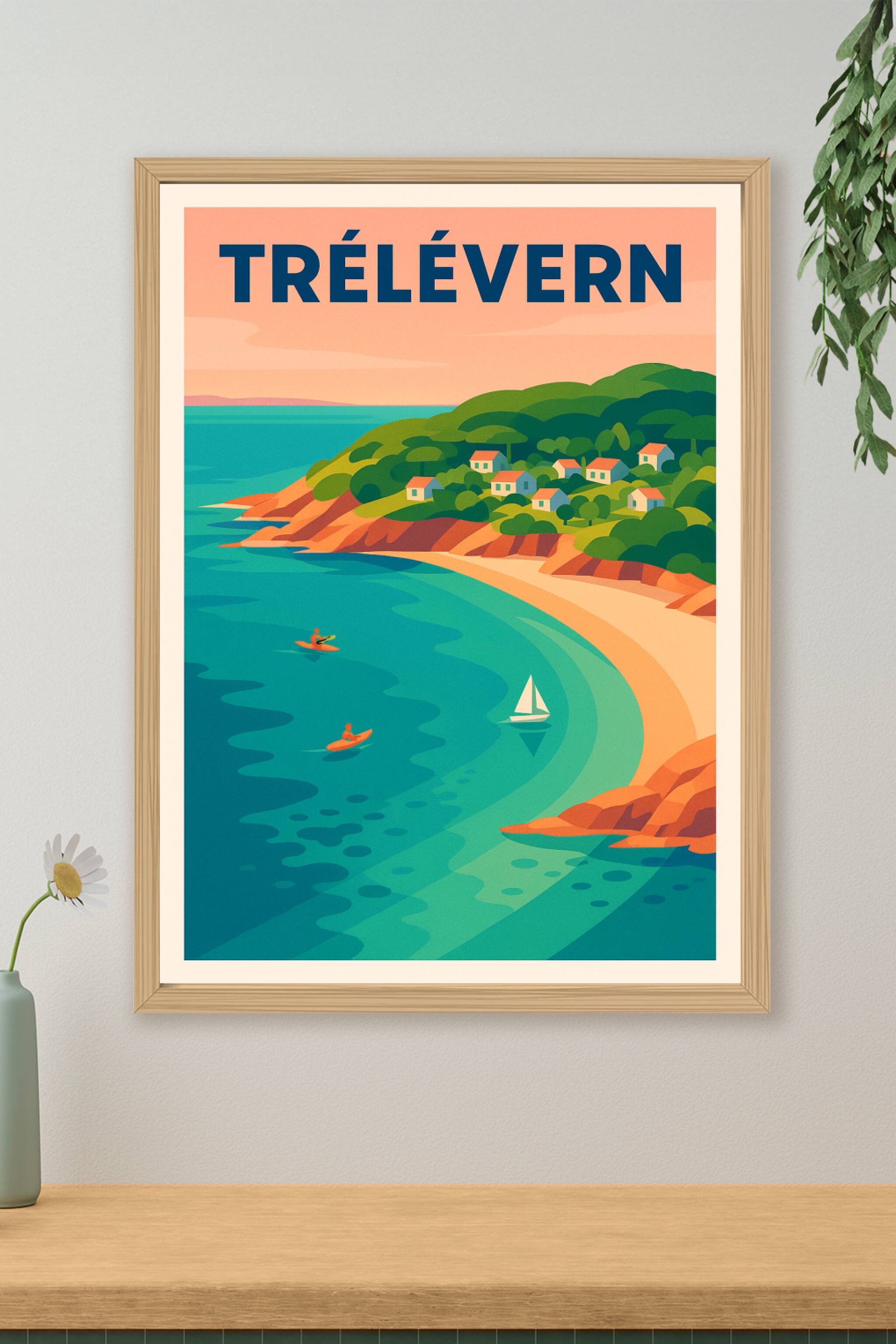 Affiche de Trélévern - Évasion et douceur bretonne