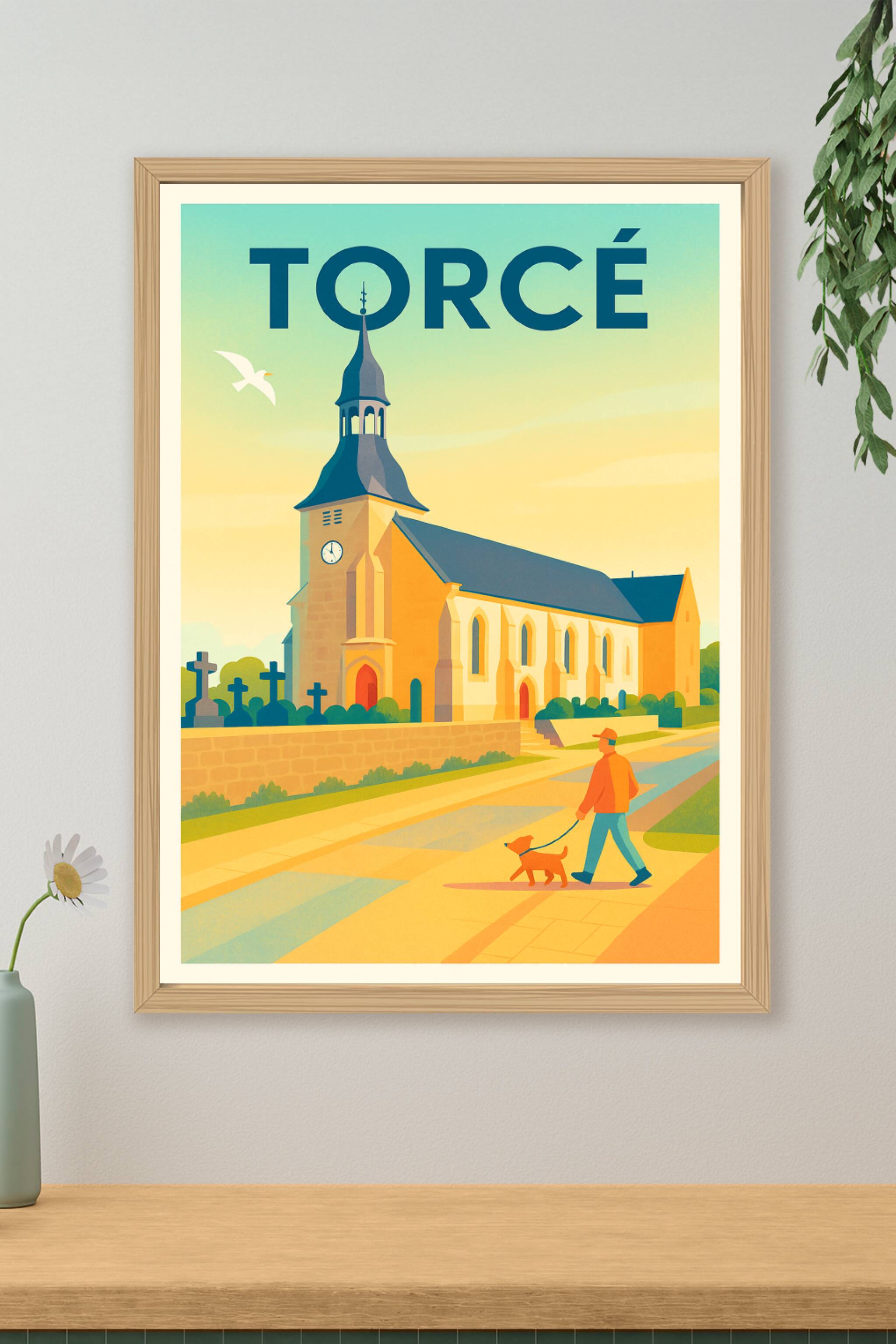 Affiche de Torcé - Charme tranquille et patrimoine local
