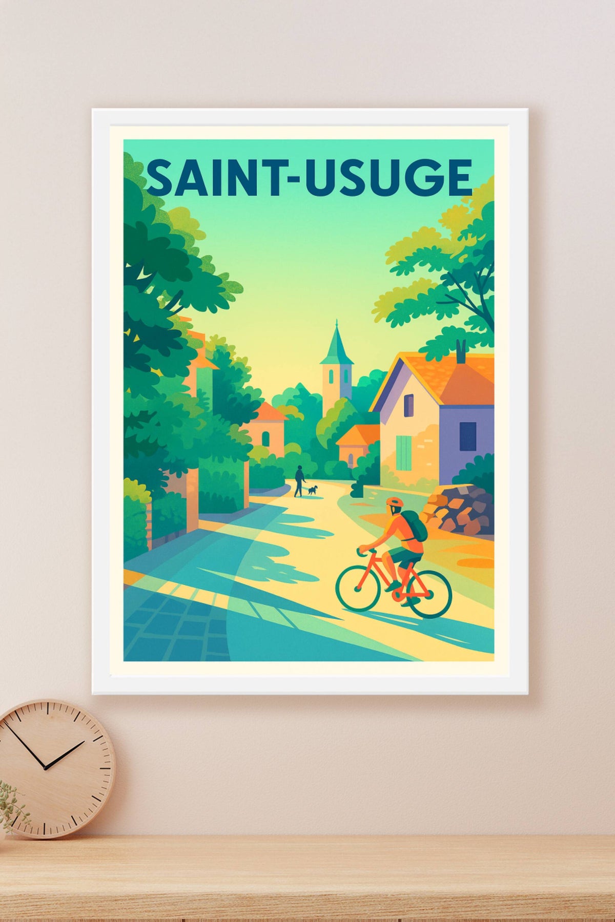 Affiche de Saint-Usuge - L'évasion à vélo au cœur du village