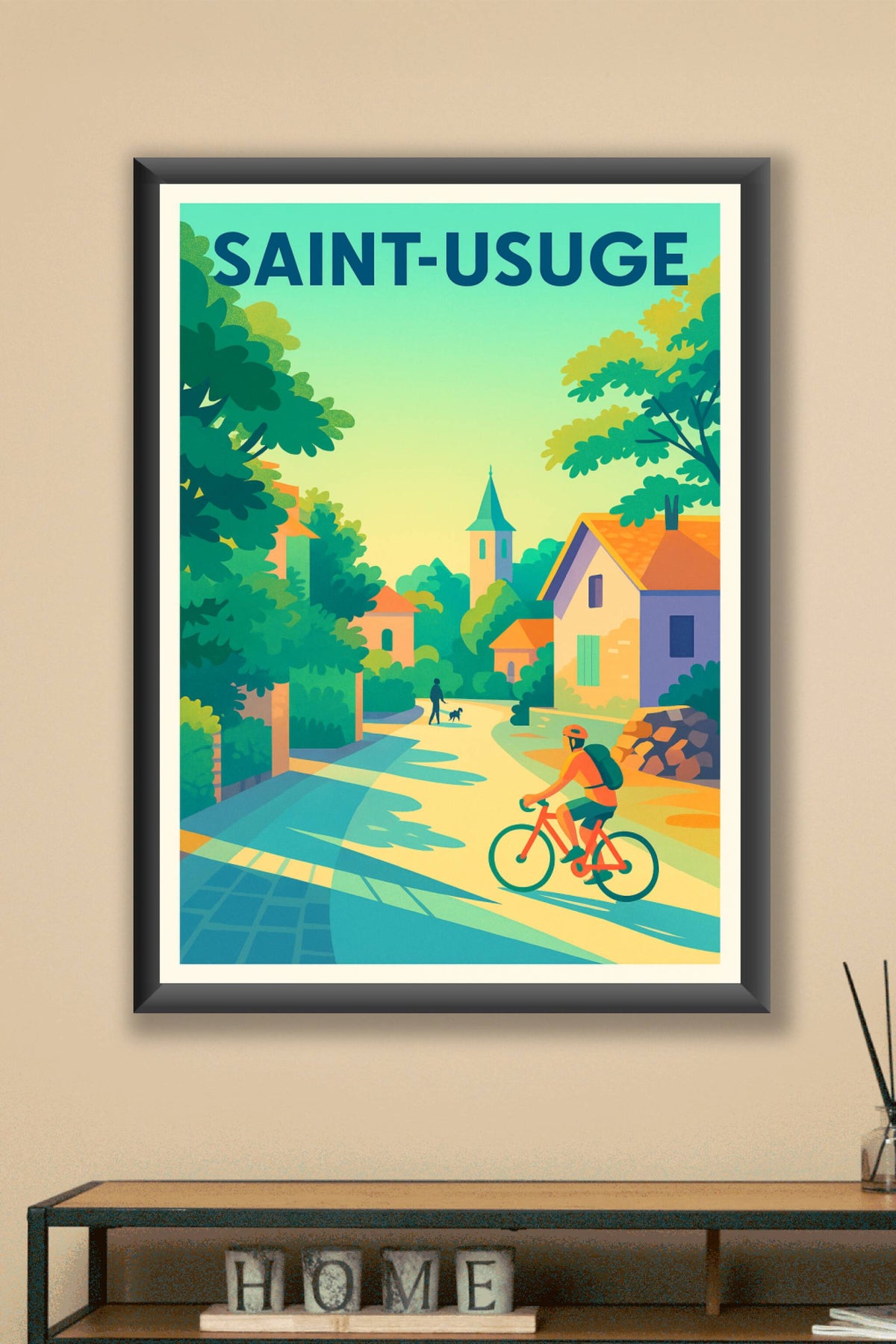 Affiche de Saint-Usuge - L'évasion à vélo au cœur du village