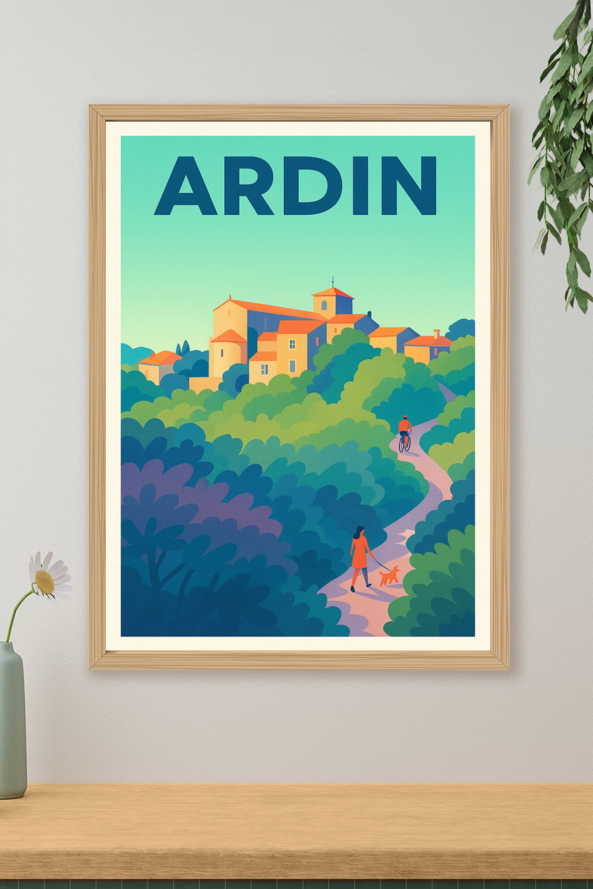 Affiche de Ardin - Le charme tranquille d'un village paisible