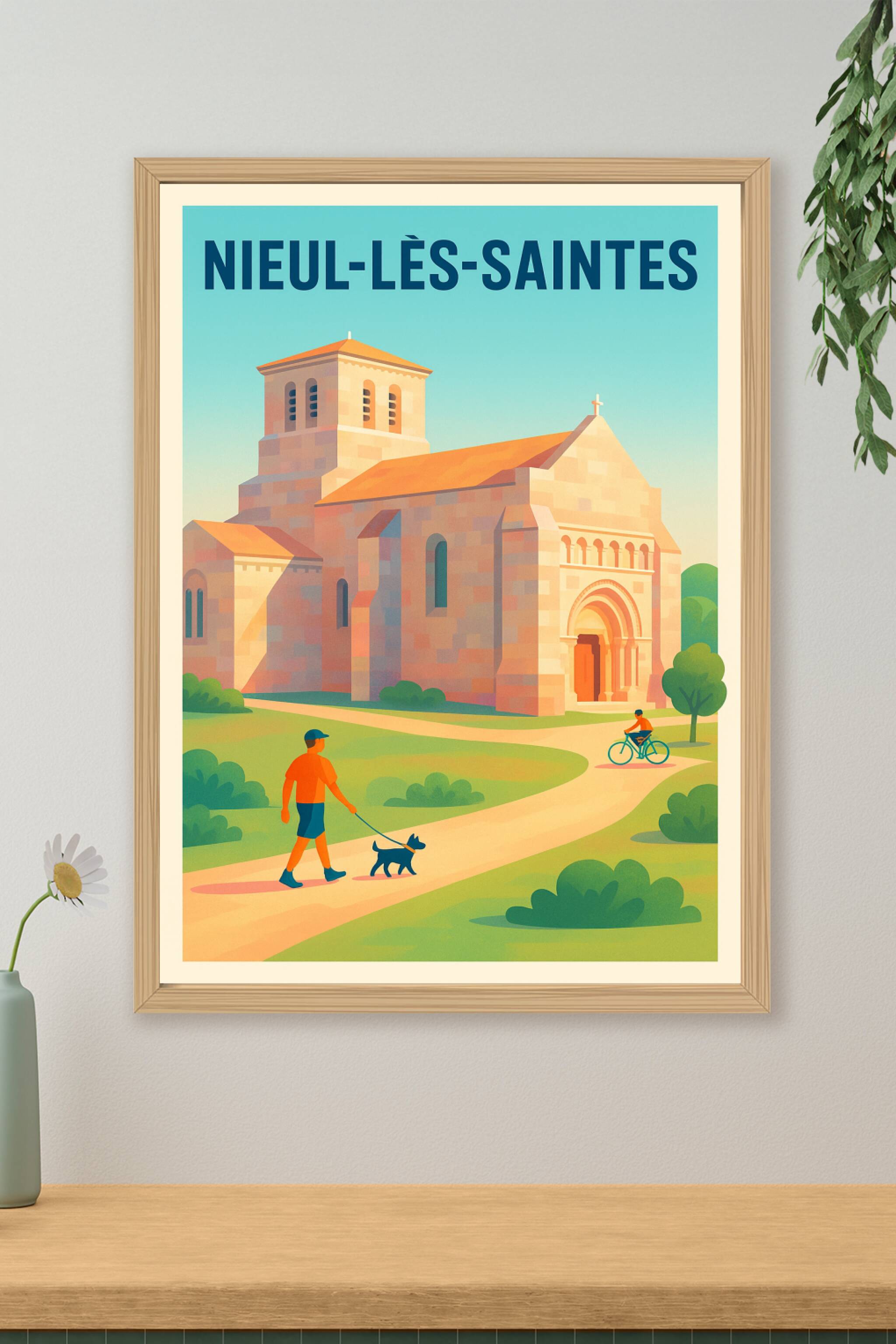 Affiche de Nieul-lès-Saintes - Charmante balade au cœur du patrimoine