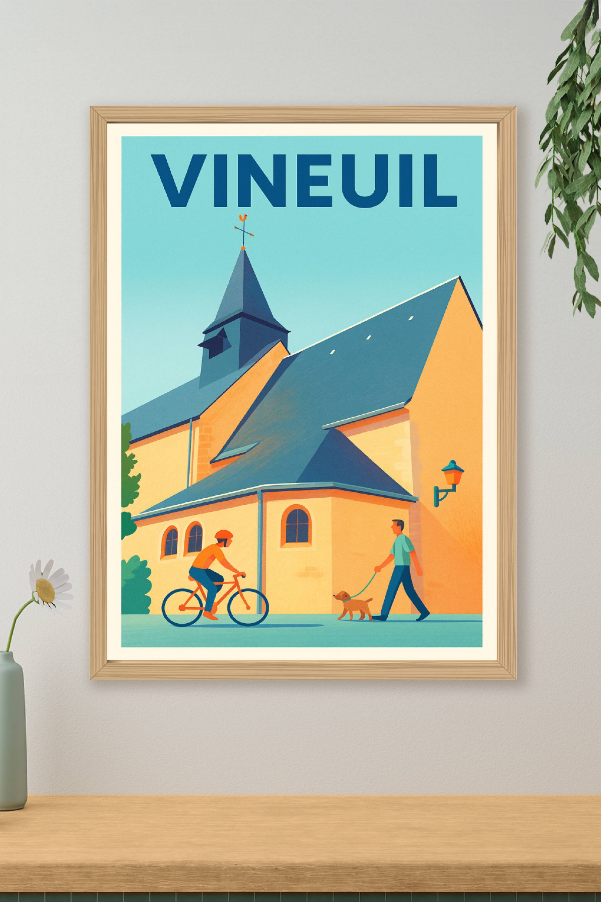 Affiche de Vineuil - L'authenticité paisible au cœur de la ville