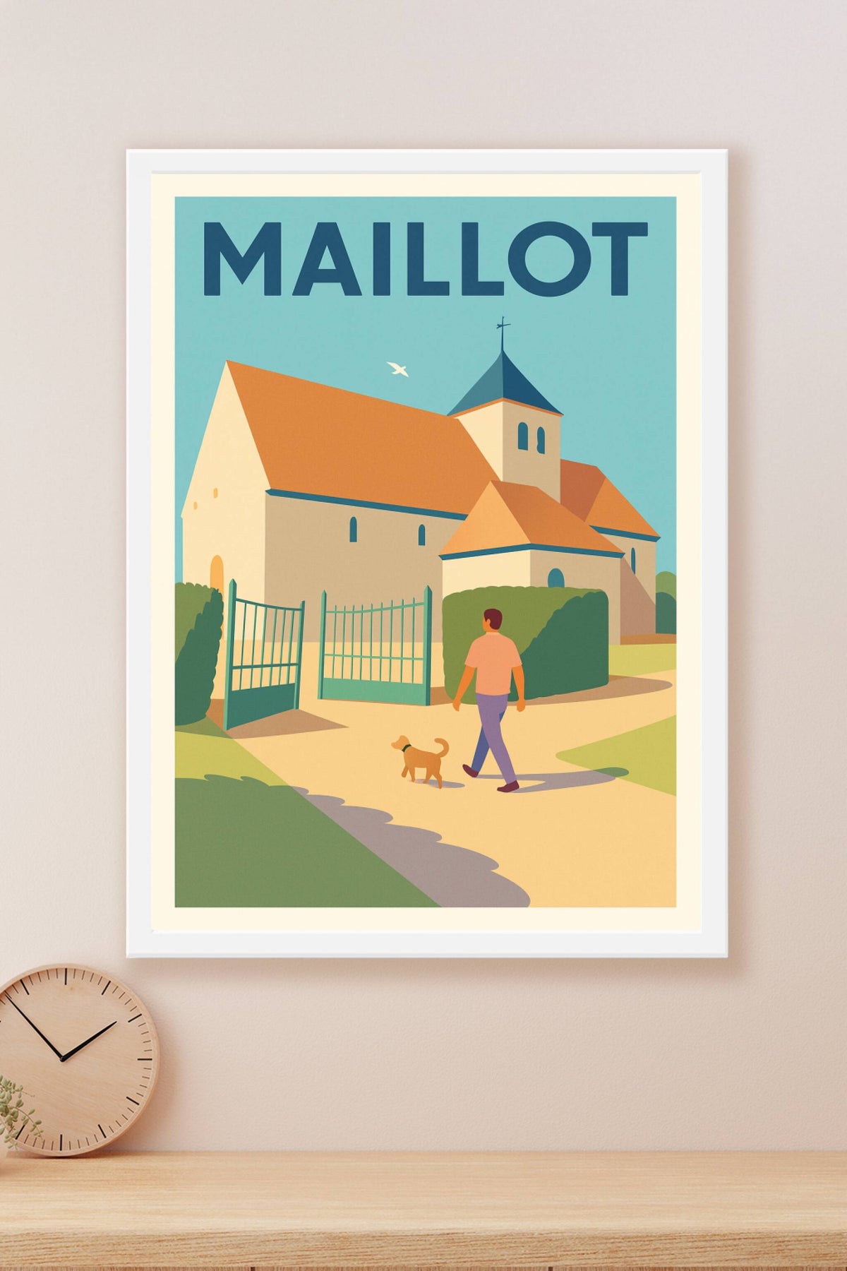 Affiche de Maillot - Promenade paisible au cœur du village