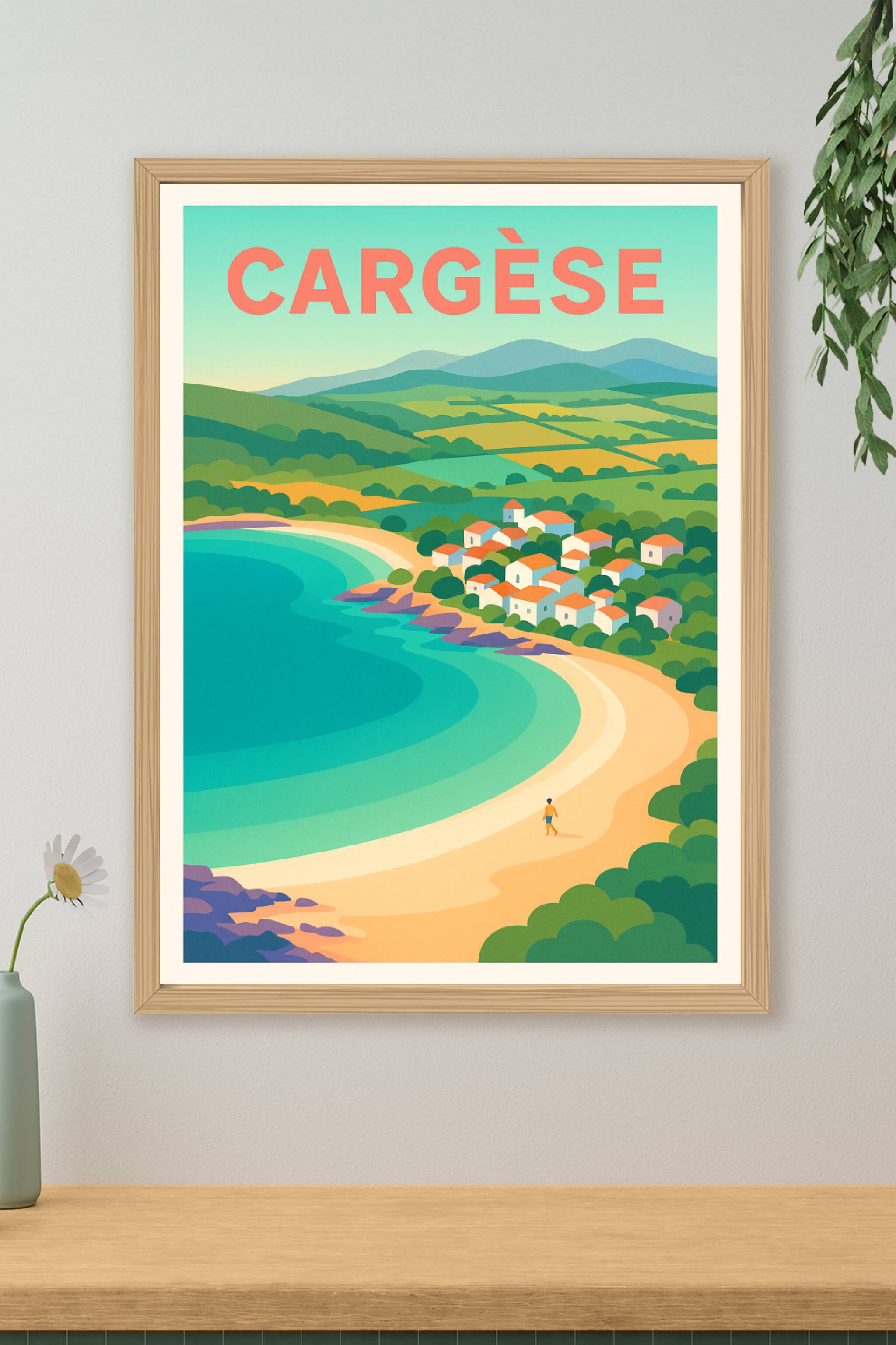 Affiche de Cargèse - Évasion sur la côte méditerranéenne