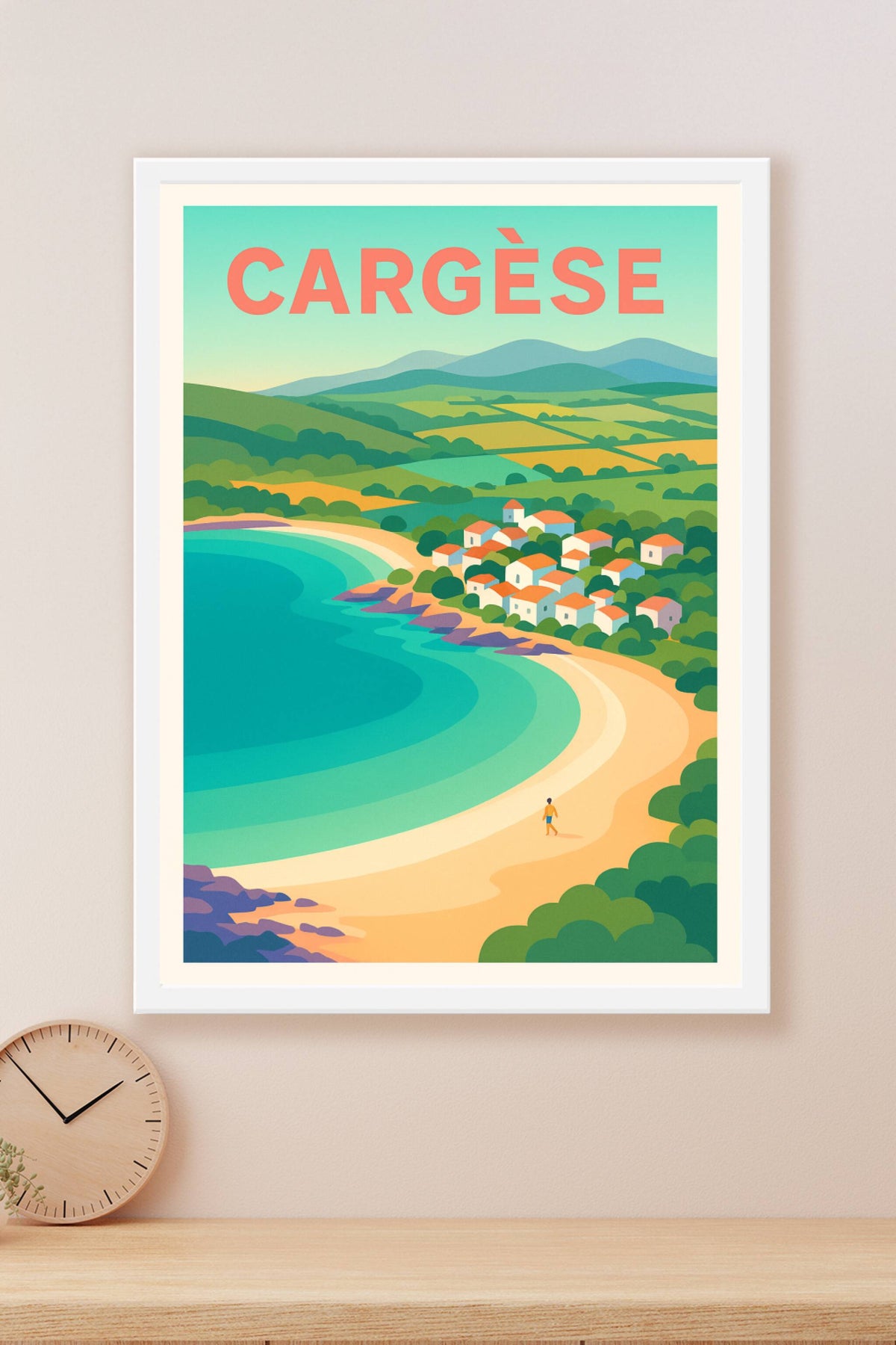 Affiche de Cargèse - Évasion sur la côte méditerranéenne