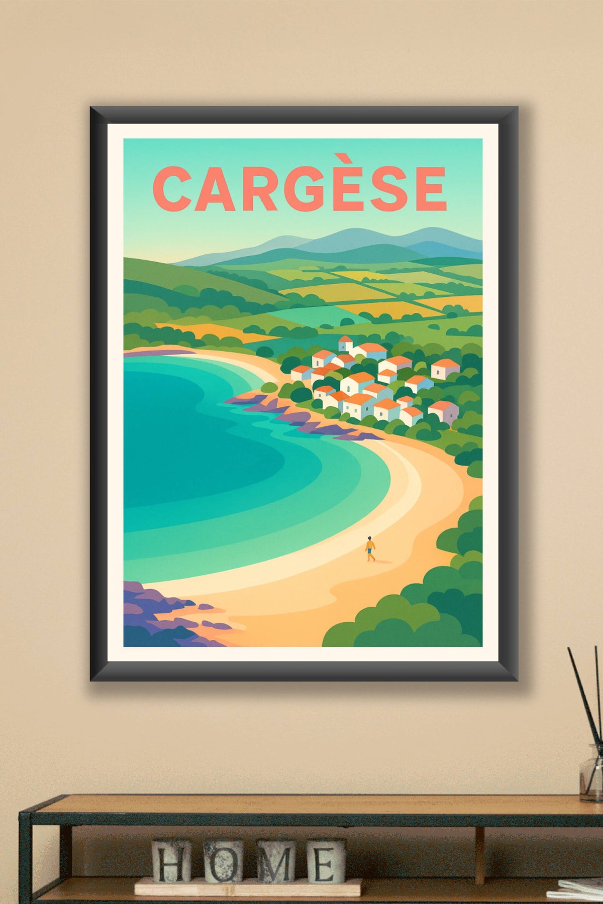 Affiche de Cargèse - Évasion sur la côte méditerranéenne