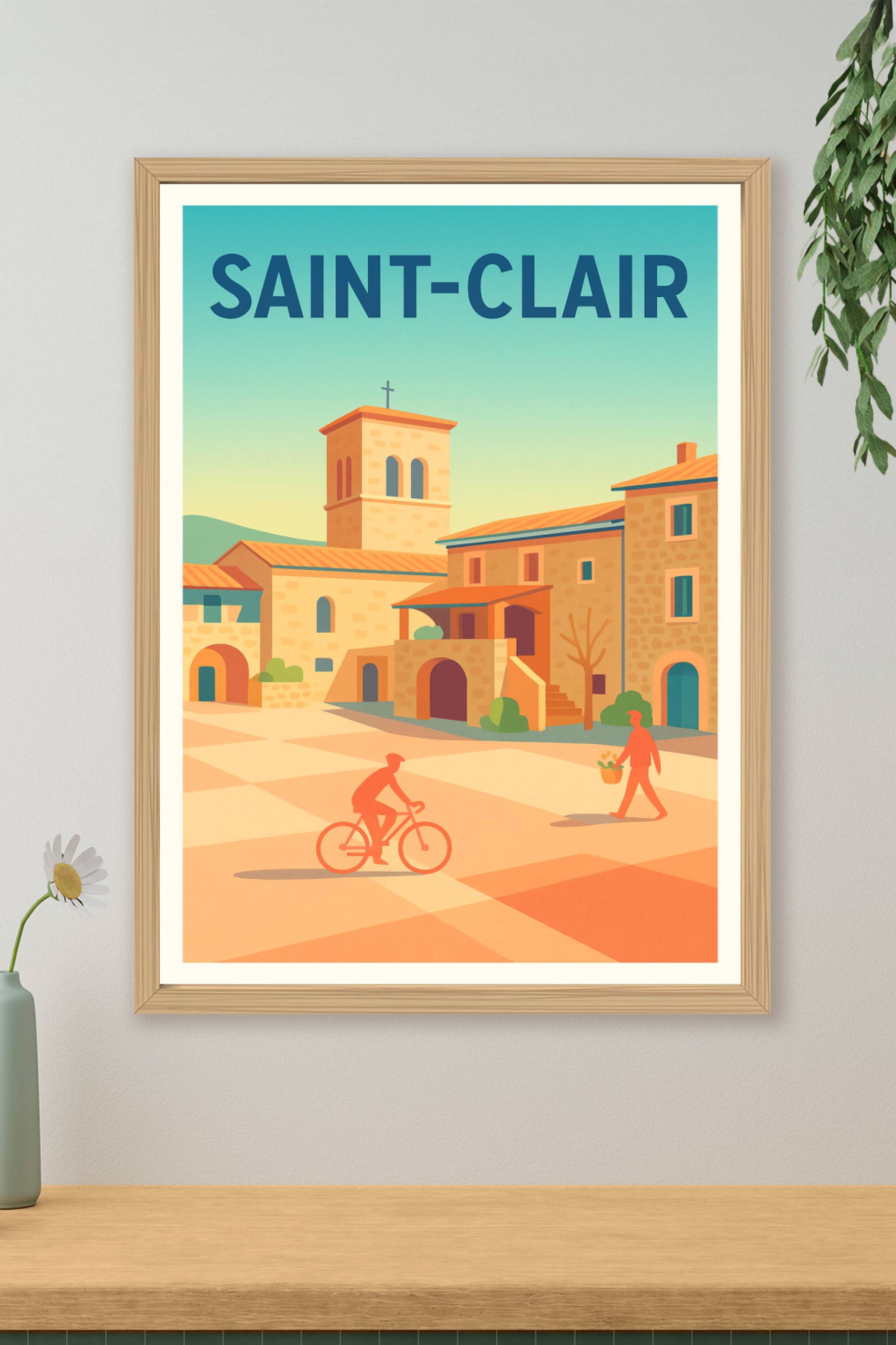 Affiche de Saint-Clair - Charme provençal et douceur de vivre