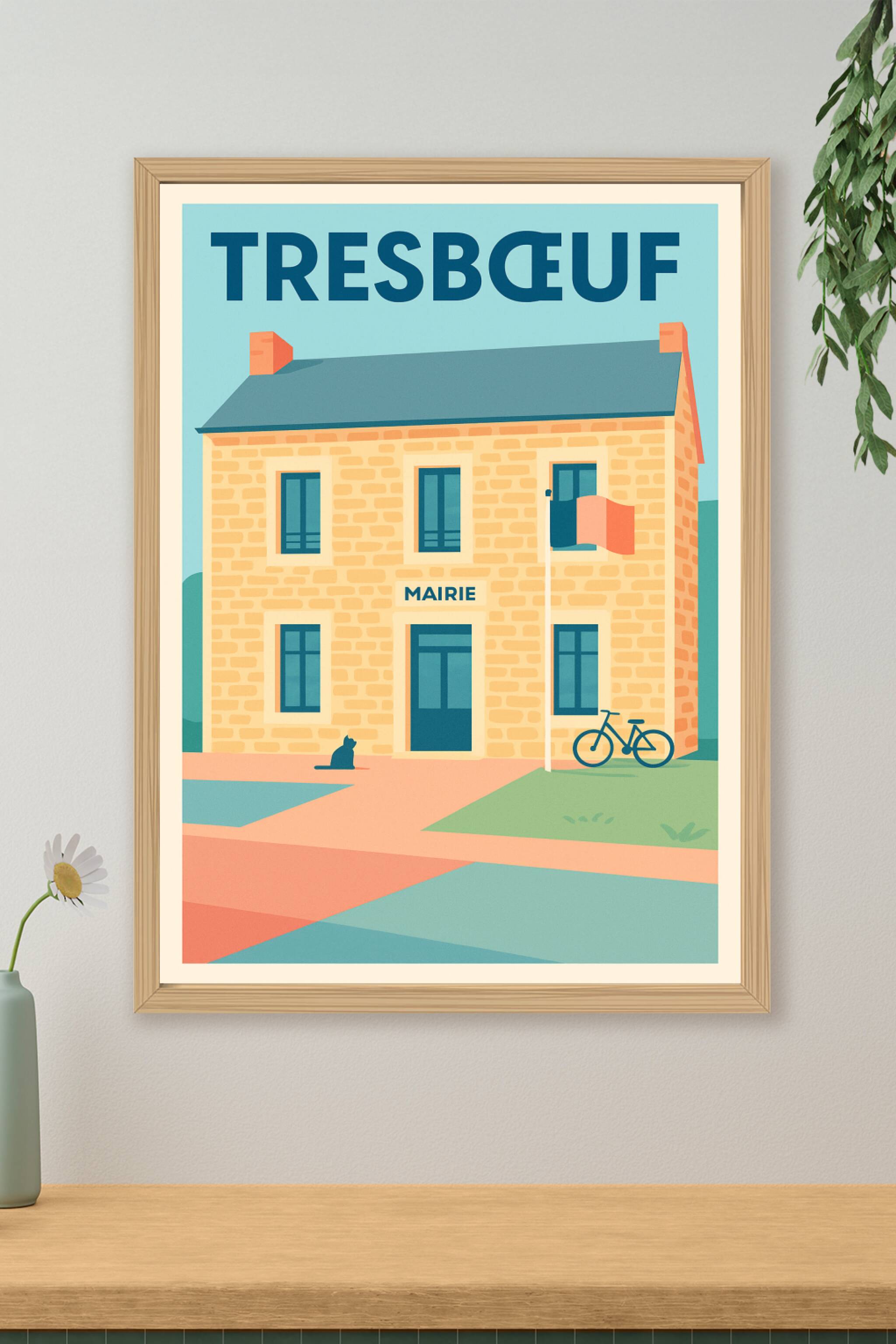 Affiche de Tresbœuf - Charme intemporel de la mairie