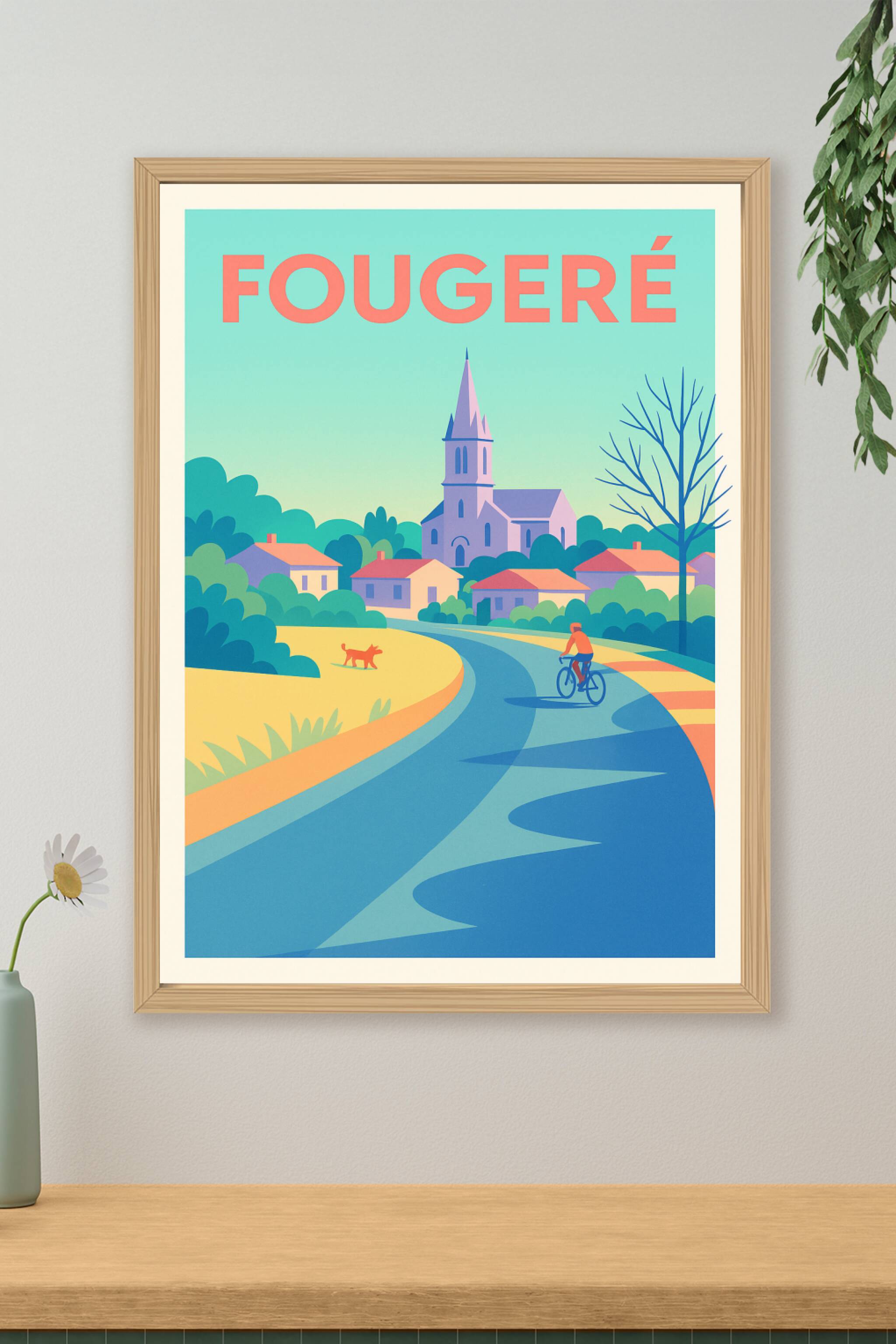 Affiche de Fougeré - Charme bucolique et douceur de vivre