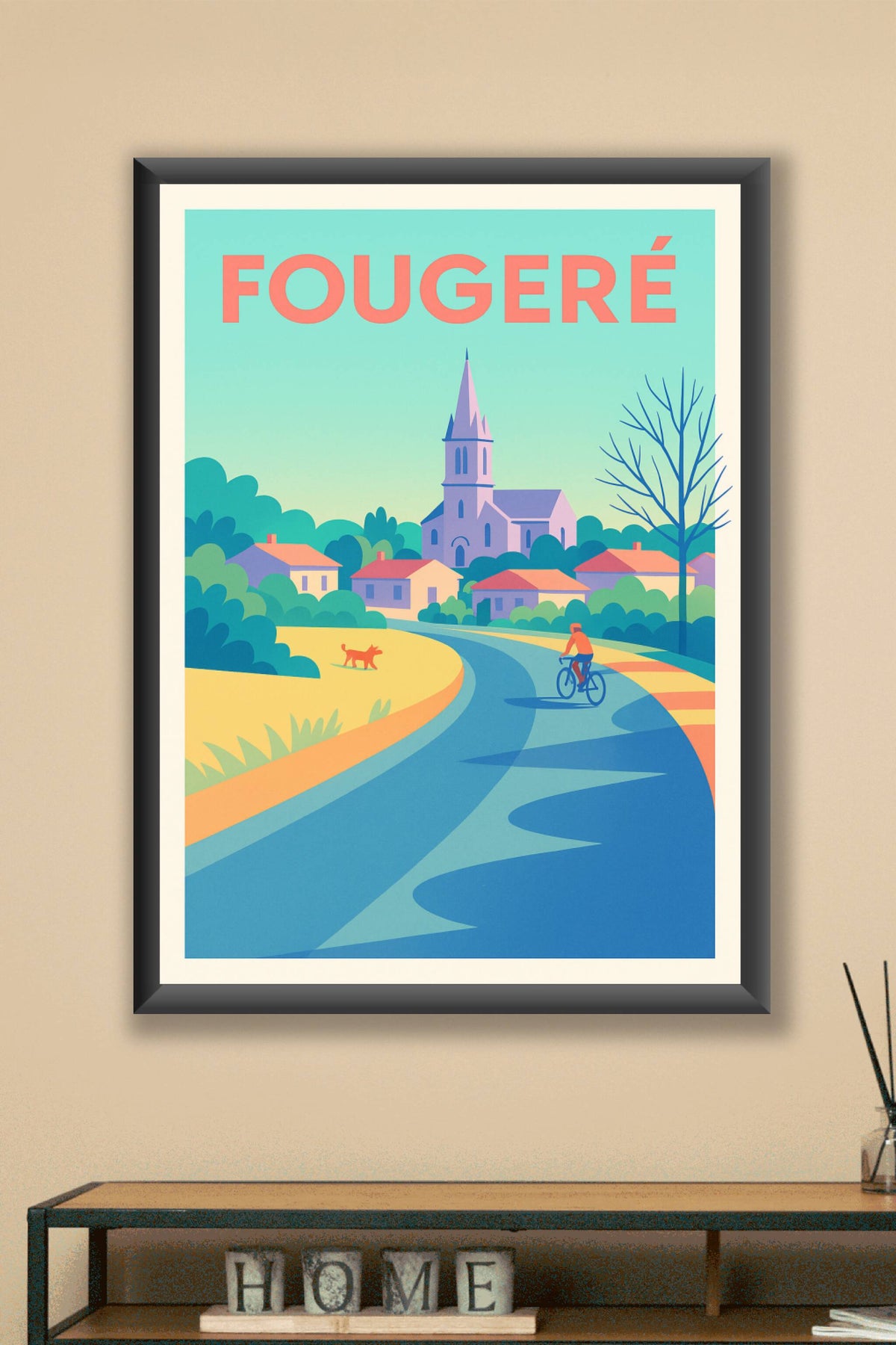 Affiche de Fougeré - Charme bucolique et douceur de vivre
