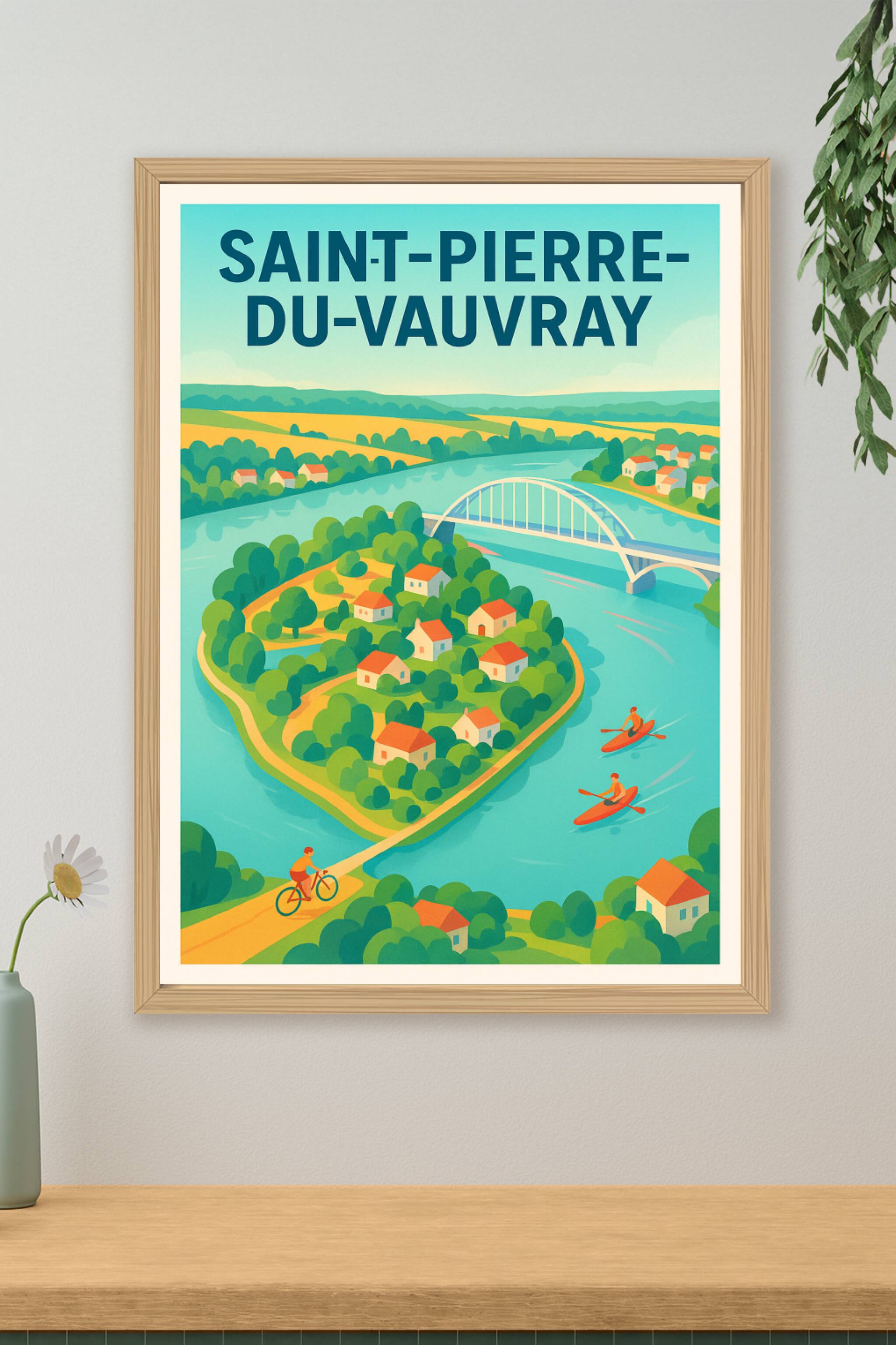 Affiche de Saint-Pierre-du-Vauvray - Charme bucolique au fil de l'eau