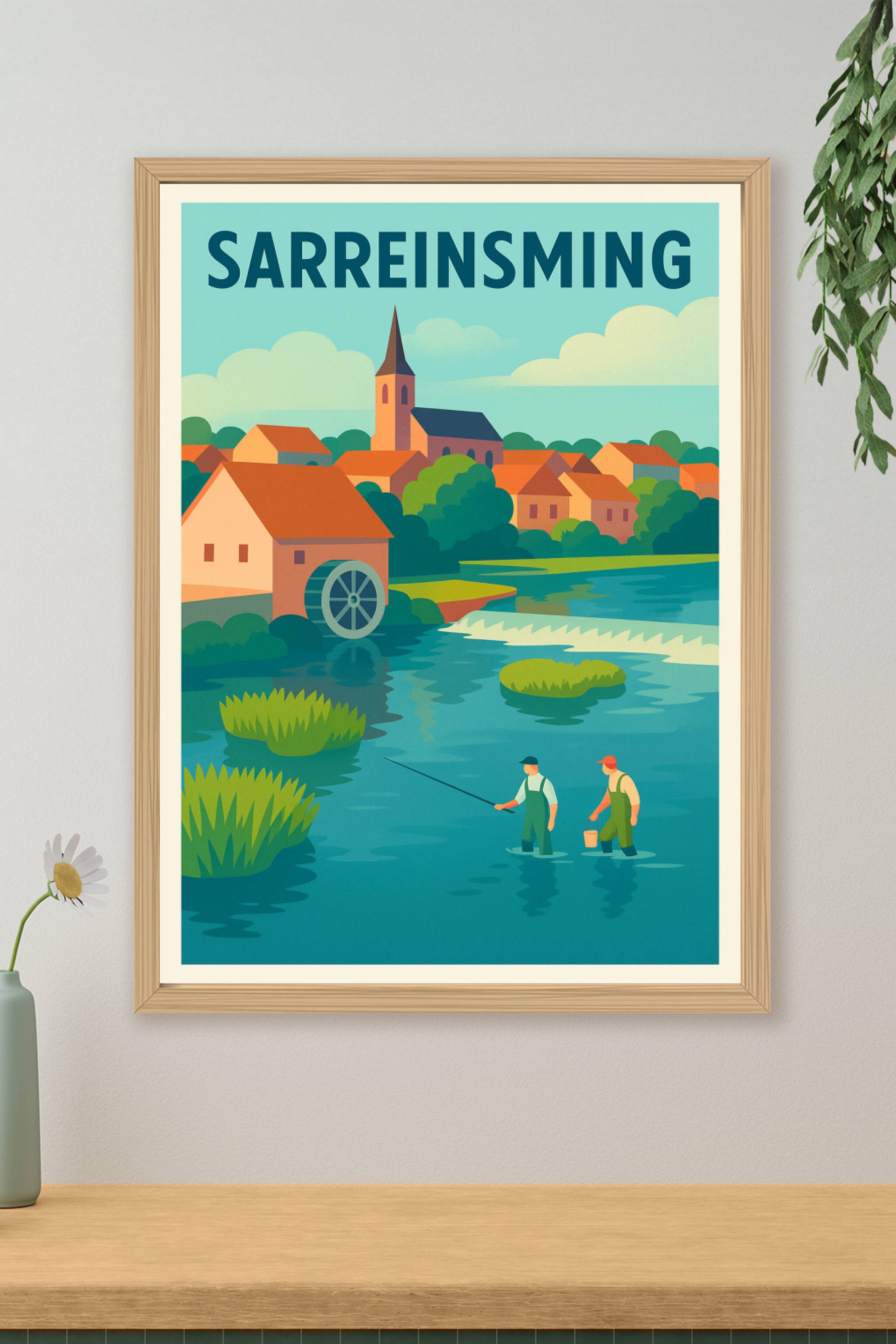 Affiche de Sarreinsming - Charme paisible au fil de l'eau