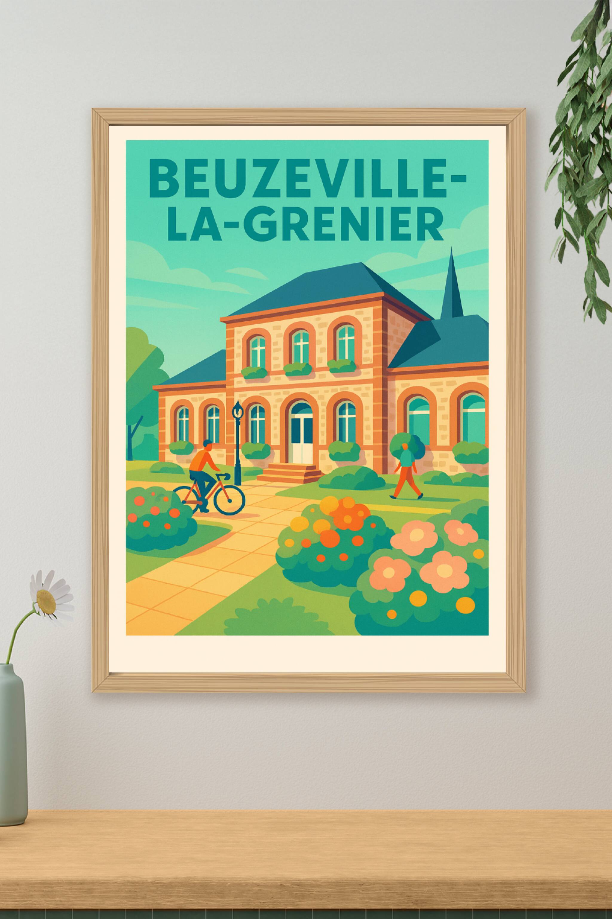 Affiche de Beuzeville-la-Grenier - Charme et Sérénité Normande