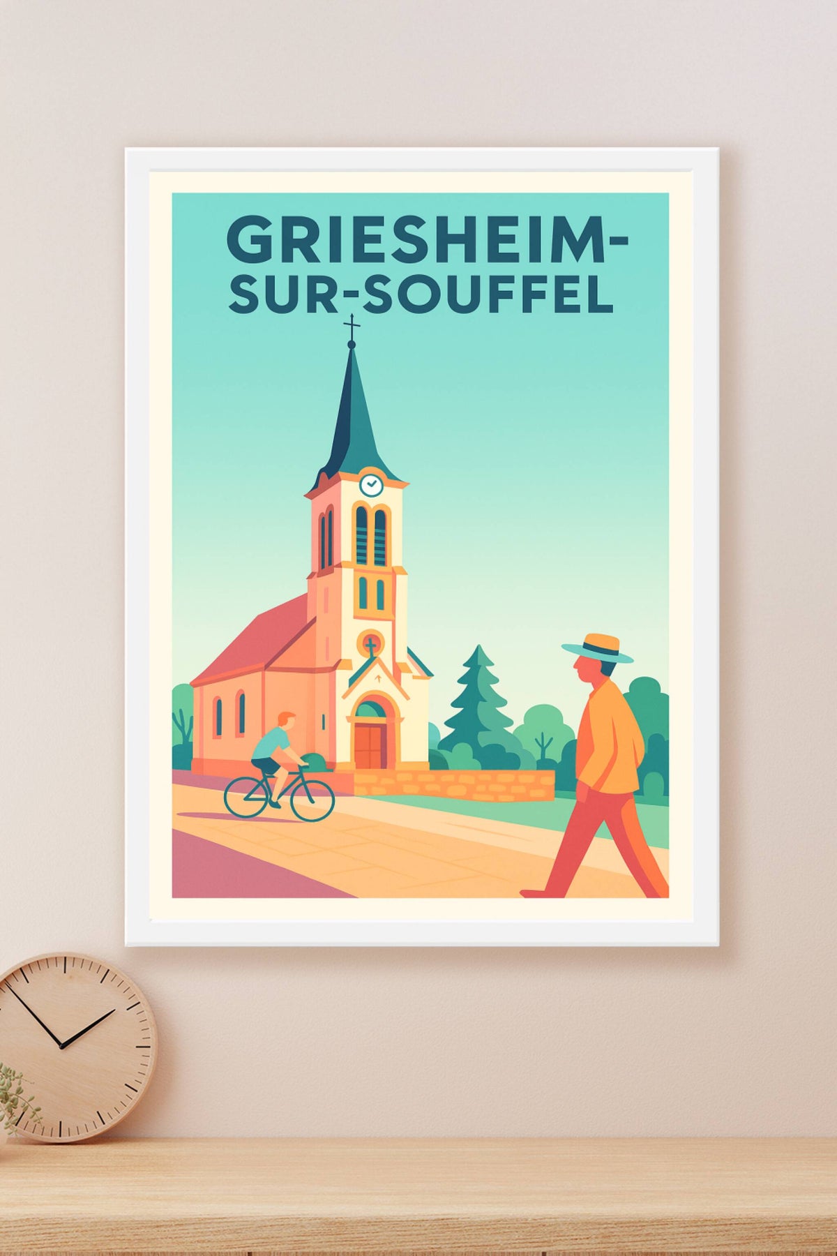 Affiche de Griesheim-sur-Souffel - L'élégance paisible d'un village alsacien