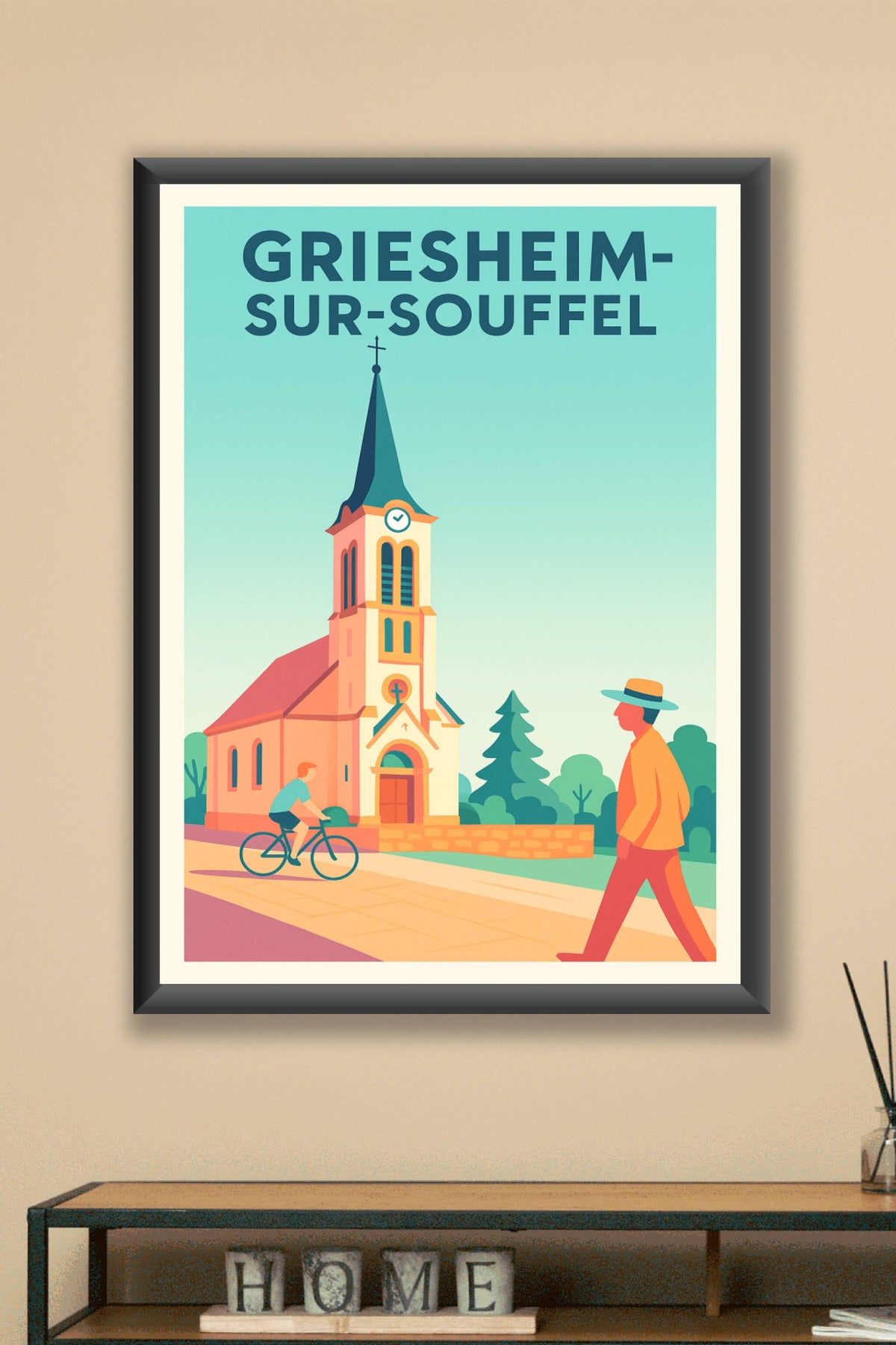Affiche de Griesheim-sur-Souffel - L'élégance paisible d'un village alsacien