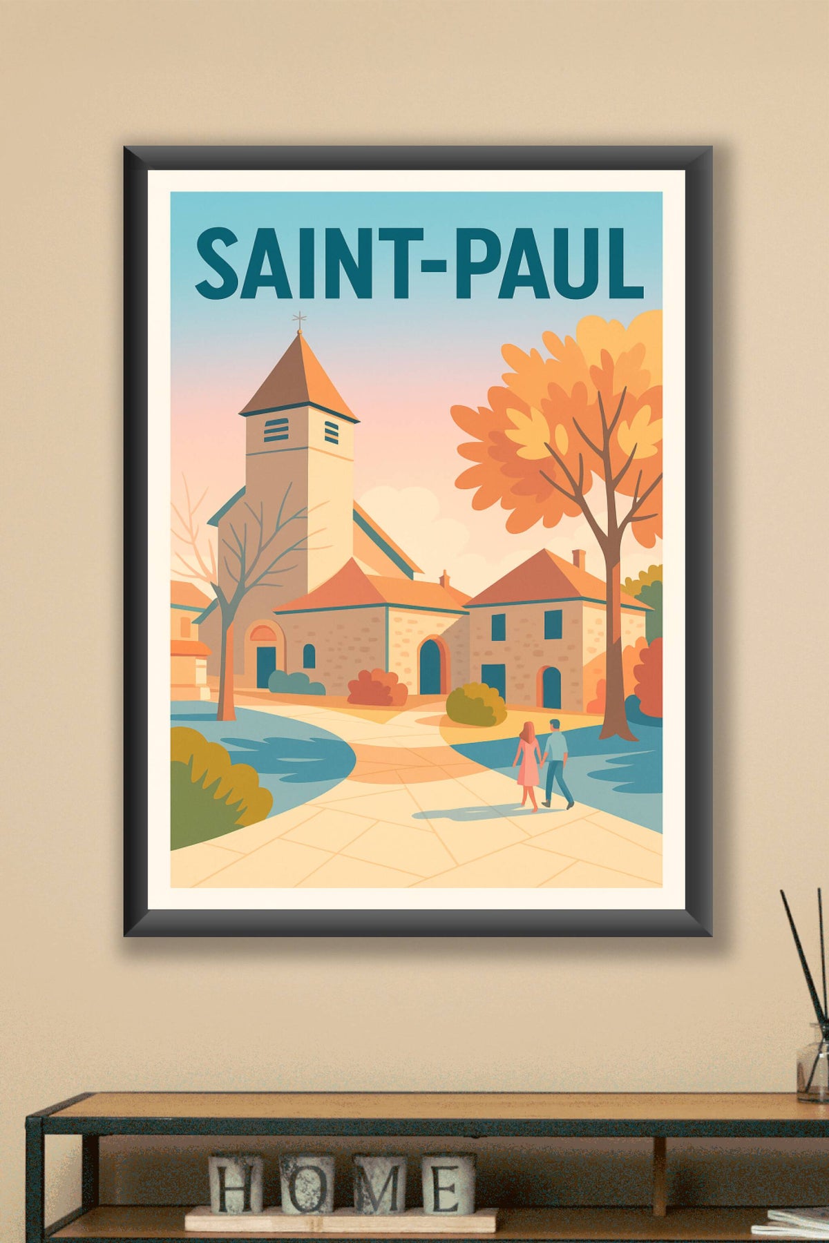 Affiche de Saint-Paul - Charme et douceur d’une balade au cœur du village