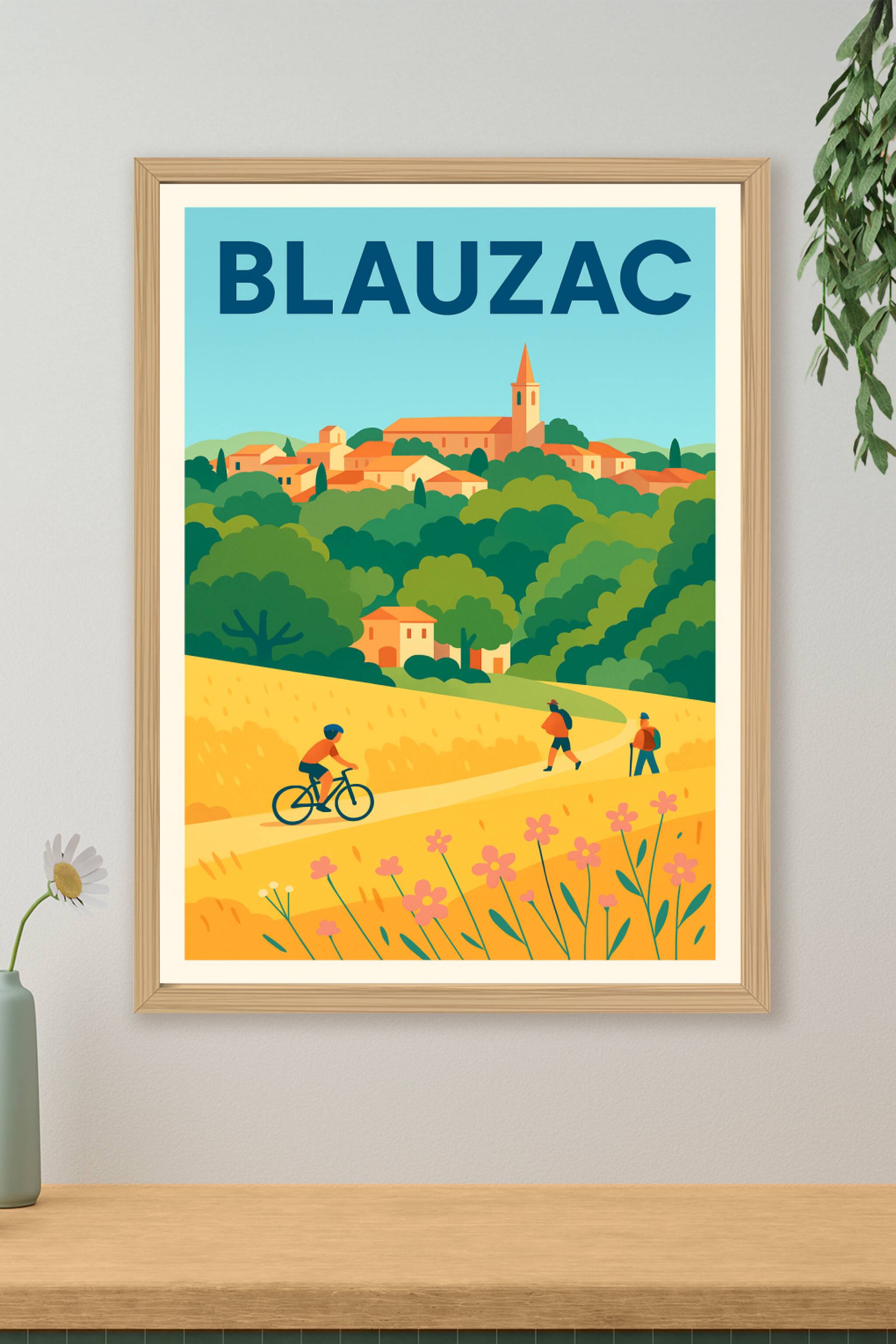 Affiche de Blauzac - Un havre de nature à découvrir
