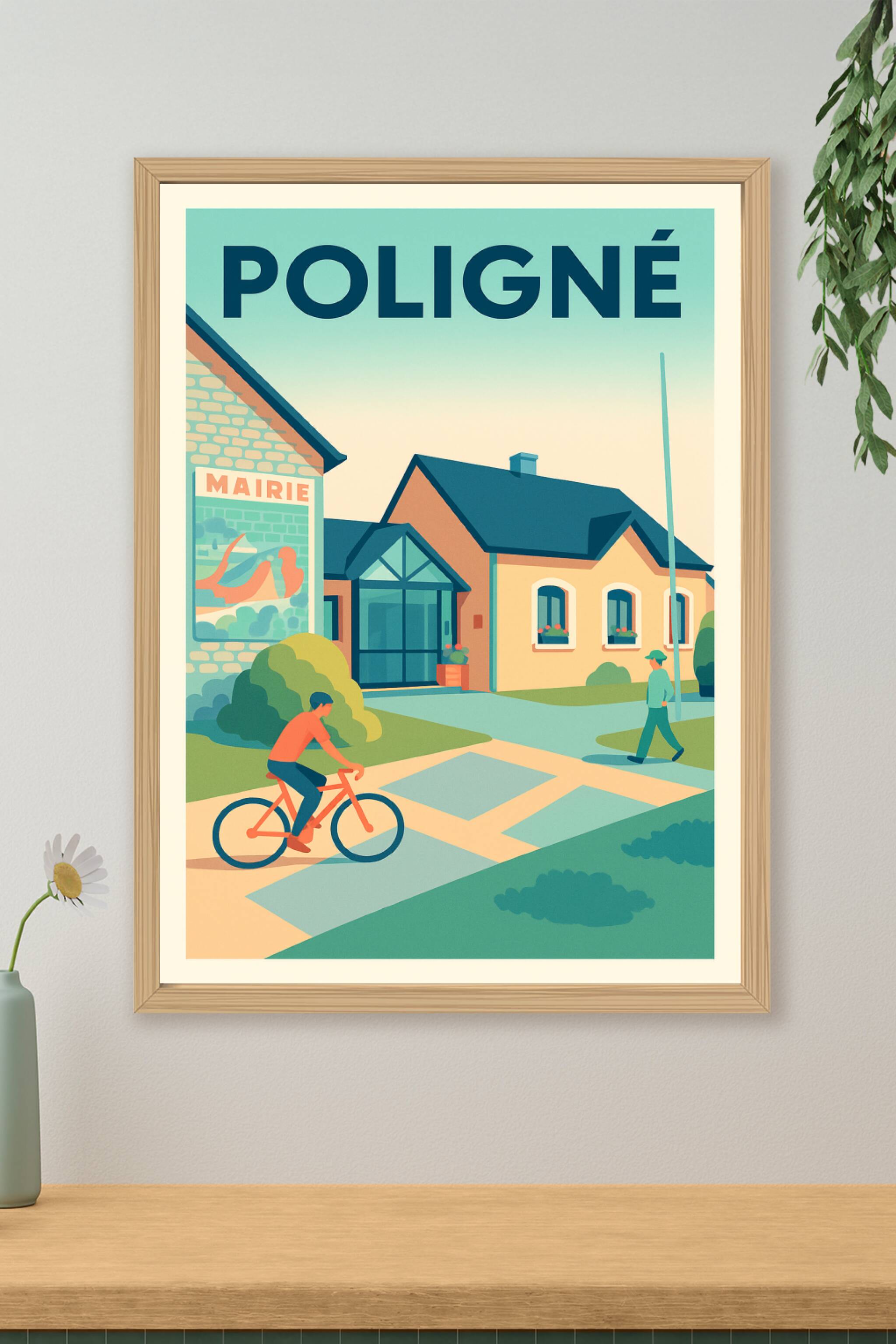 Affiche de Poligné - Authenticité et charme tranquille