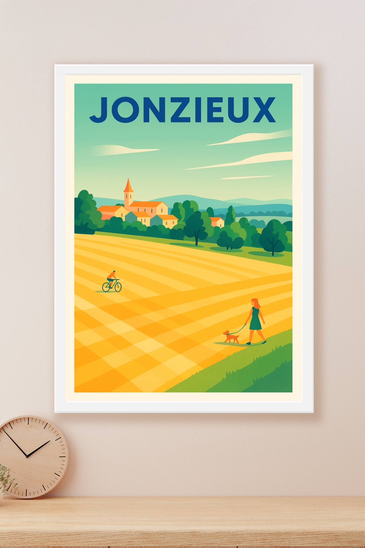 Affiche de Jonzieux - Charme champêtre et sérénité rurale