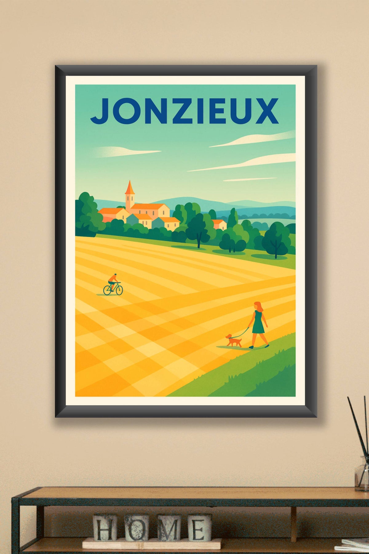 Affiche de Jonzieux - Charme champêtre et sérénité rurale