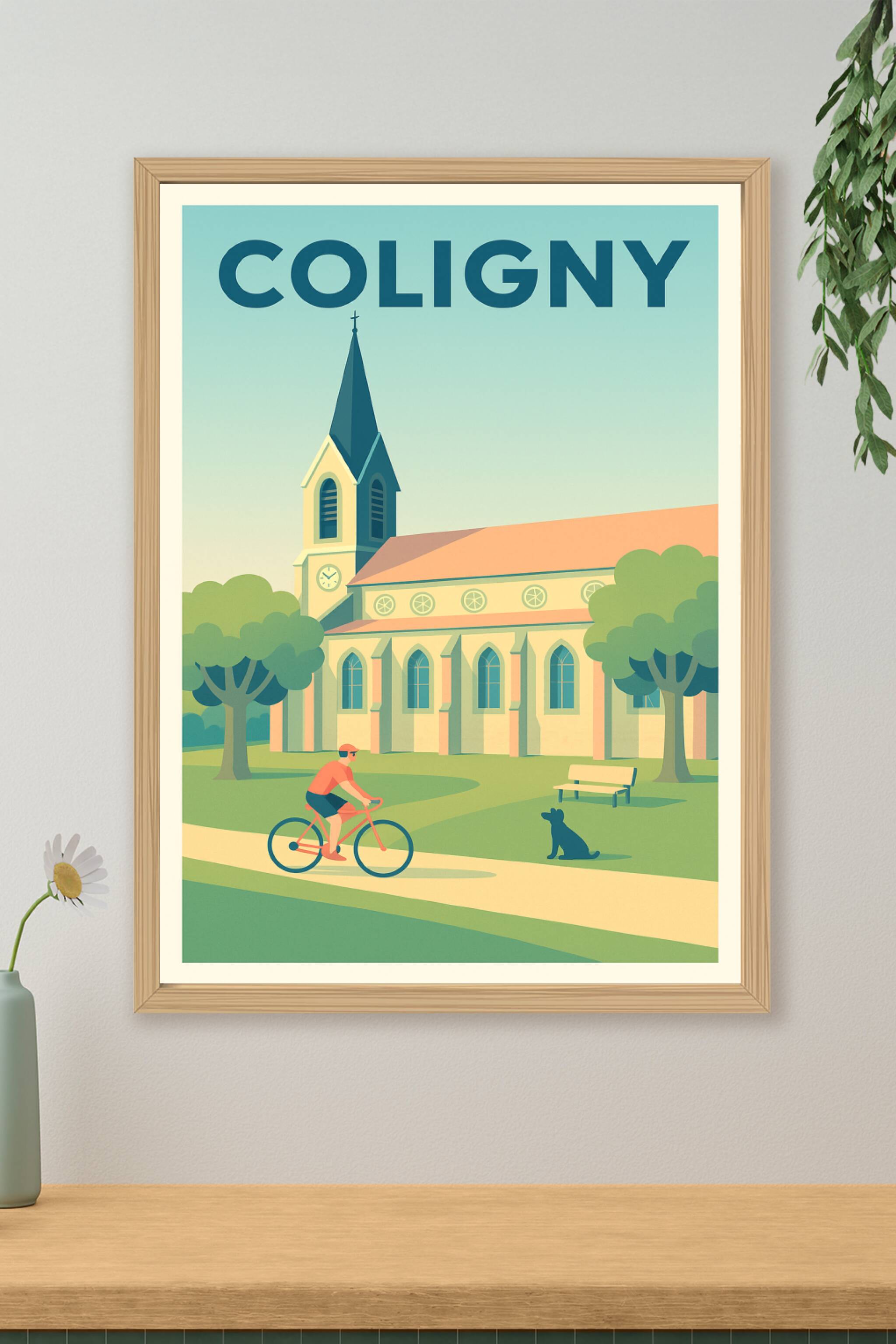 Affiche de Coligny - Sérénité et charme au cœur de la campagne