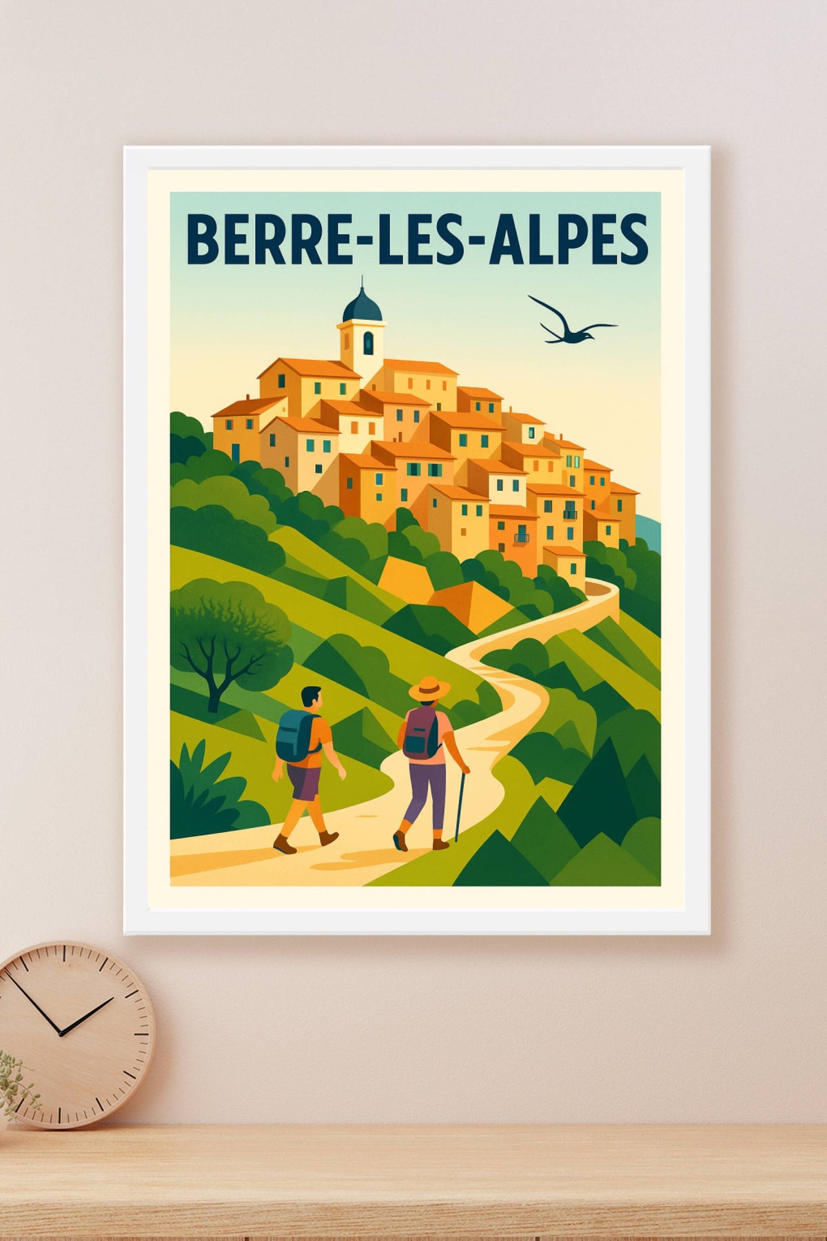 Affiche de Berre-les-Alpes - Village perché et randonnées pittoresques