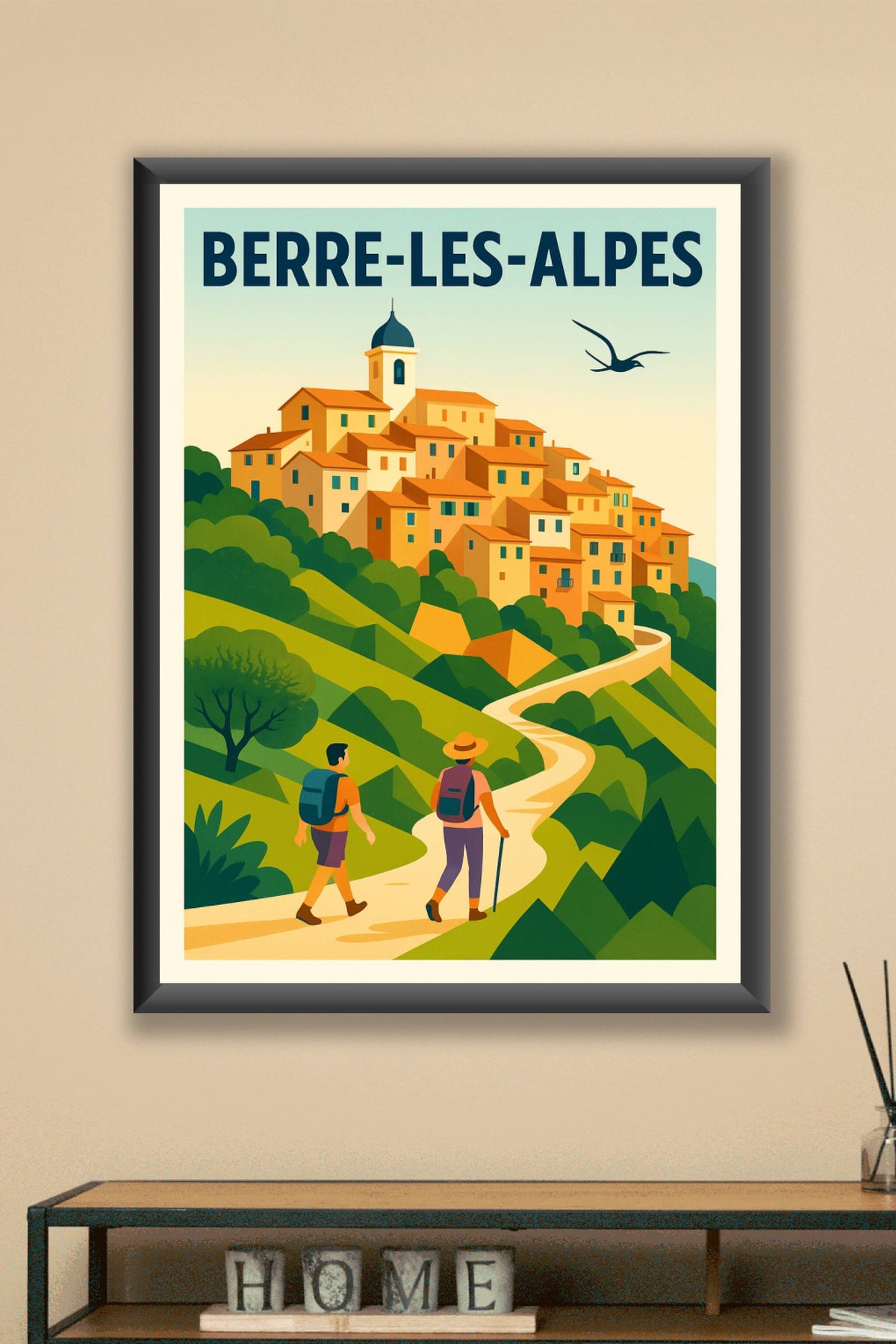 Affiche de Berre-les-Alpes - Village perché et randonnées pittoresques
