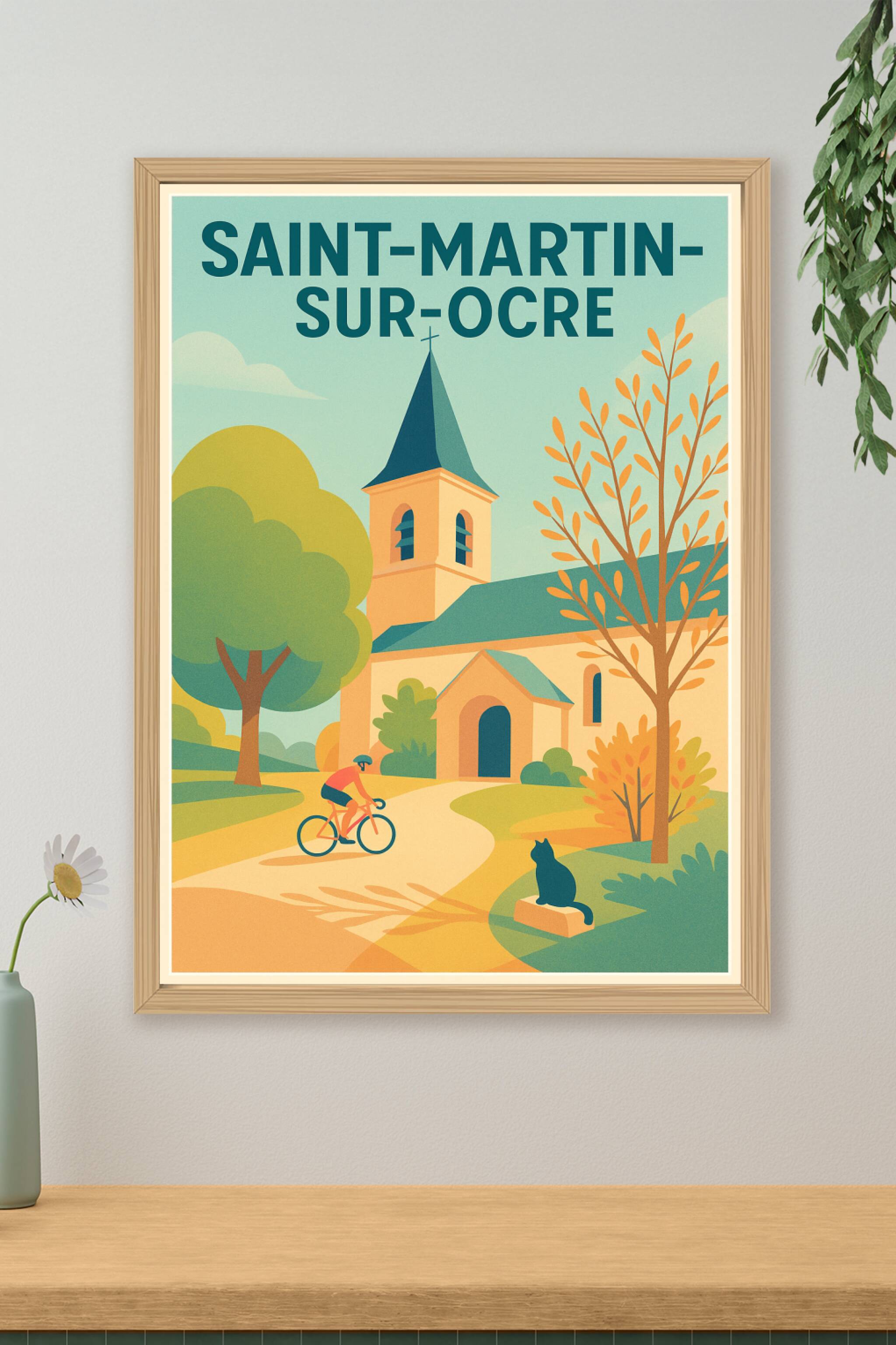 Affiche de Saint-Martin-sur-Ocre - Charme bucolique et sérénité