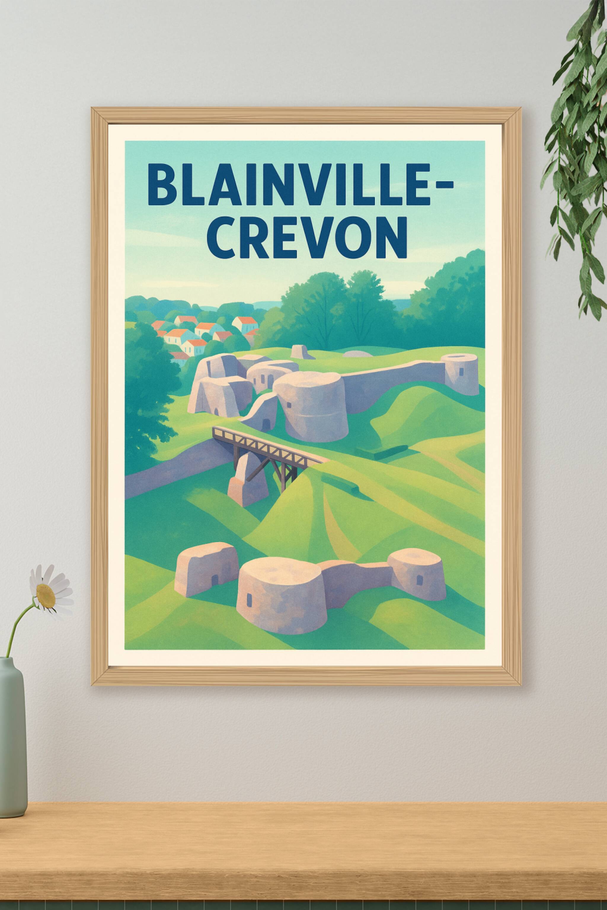 Affiche de Blainville-Crevon - Découvrez le charme historique de la forteresse normande