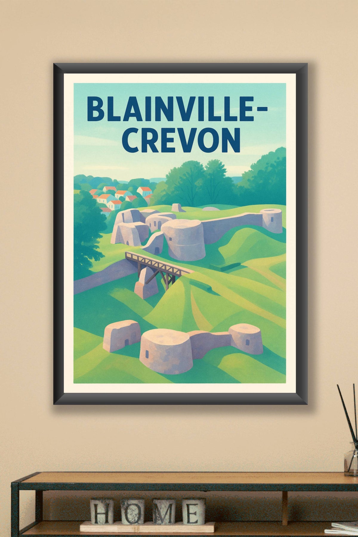 Affiche de Blainville-Crevon - Découvrez le charme historique de la forteresse normande