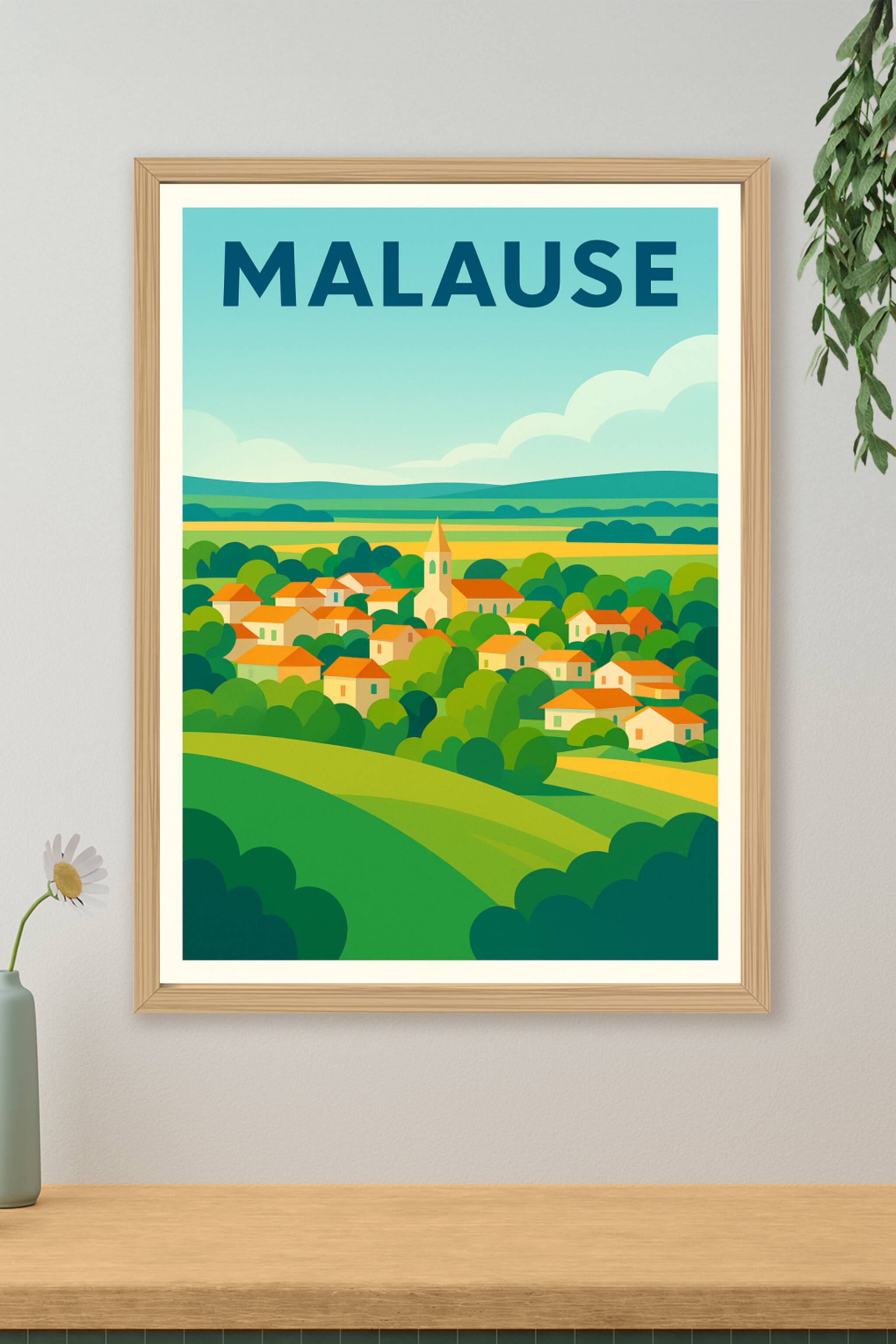 Affiche de Malause - Charme bucolique du Sud-Ouest