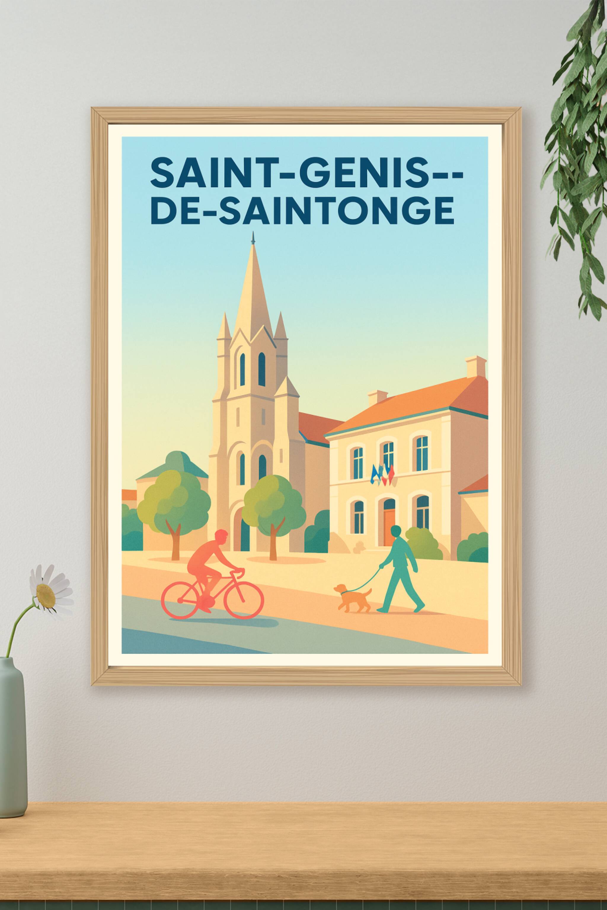 Affiche de Saint-Genis-de-Saintonge - Charme paisible au cœur de la Charente-Maritime